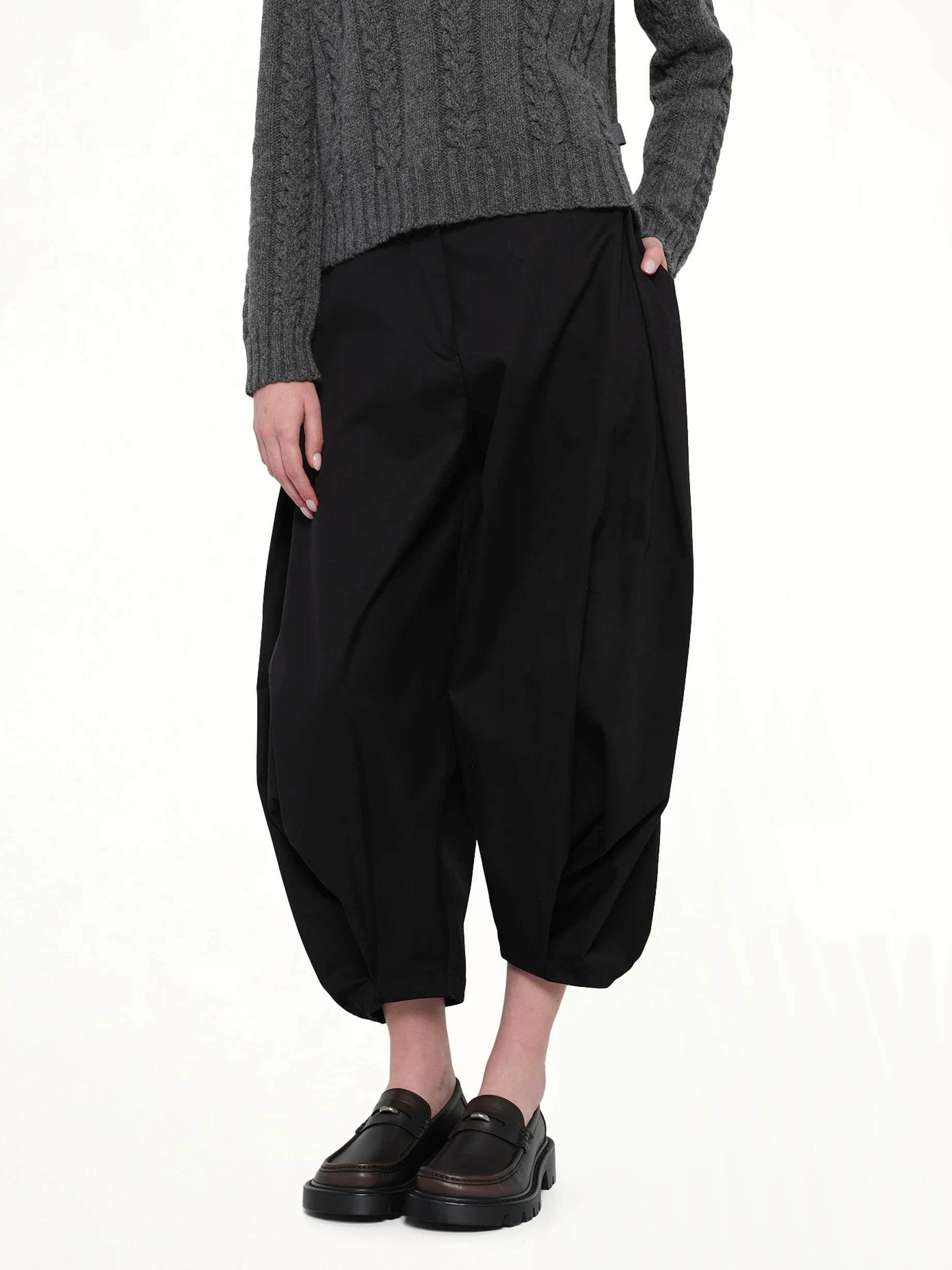 Draped Trouser AF in Black - Image 6