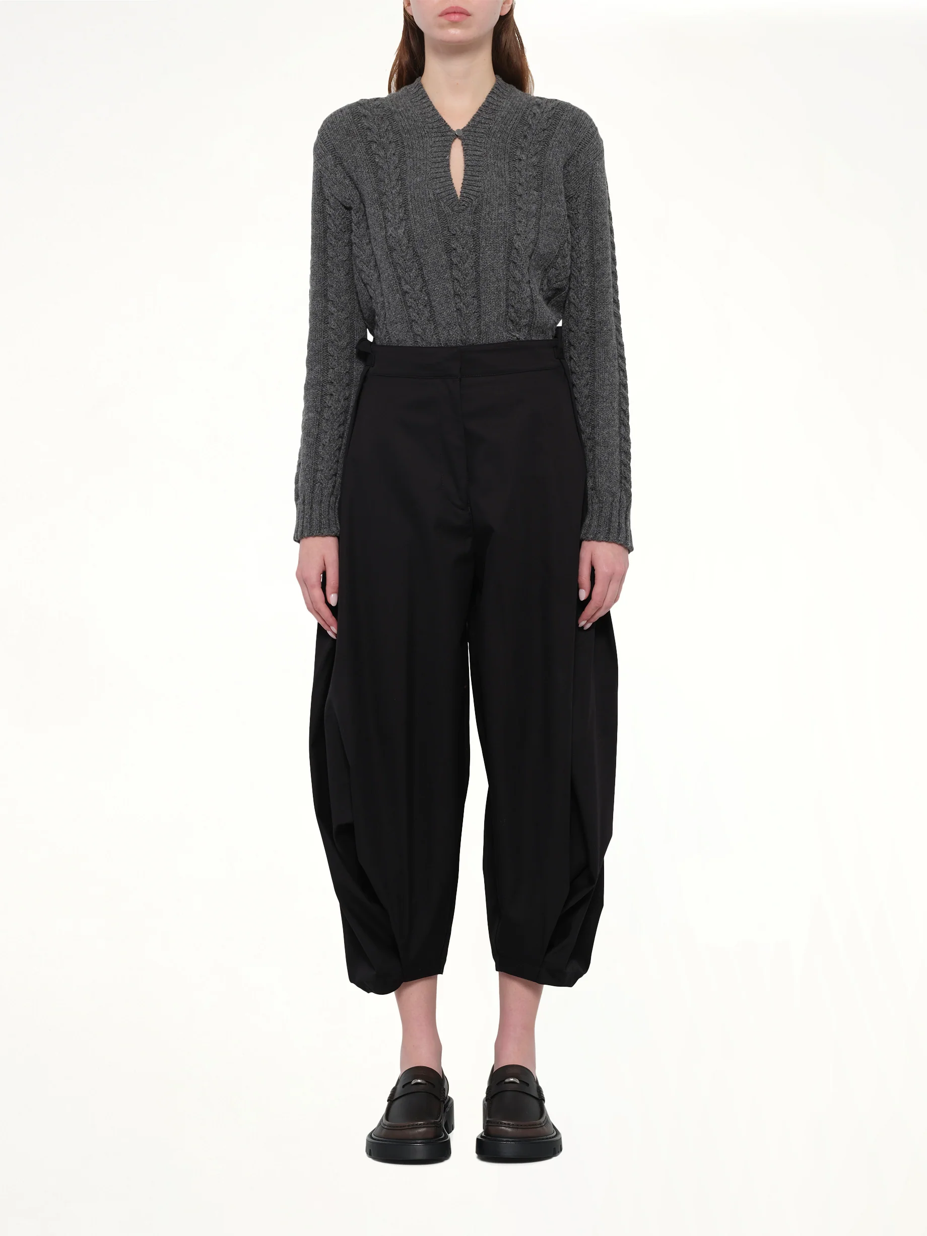 Draped Trouser AF in Black - Image 7