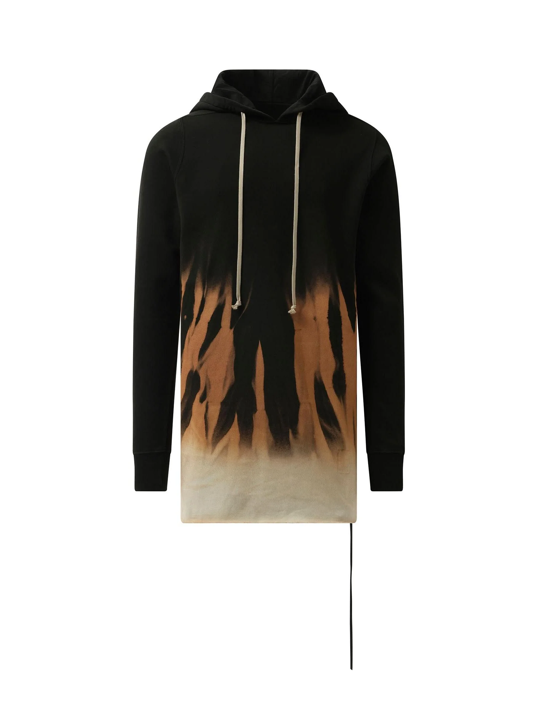 Drawstring Hoodie in Black/Terra - Image 2