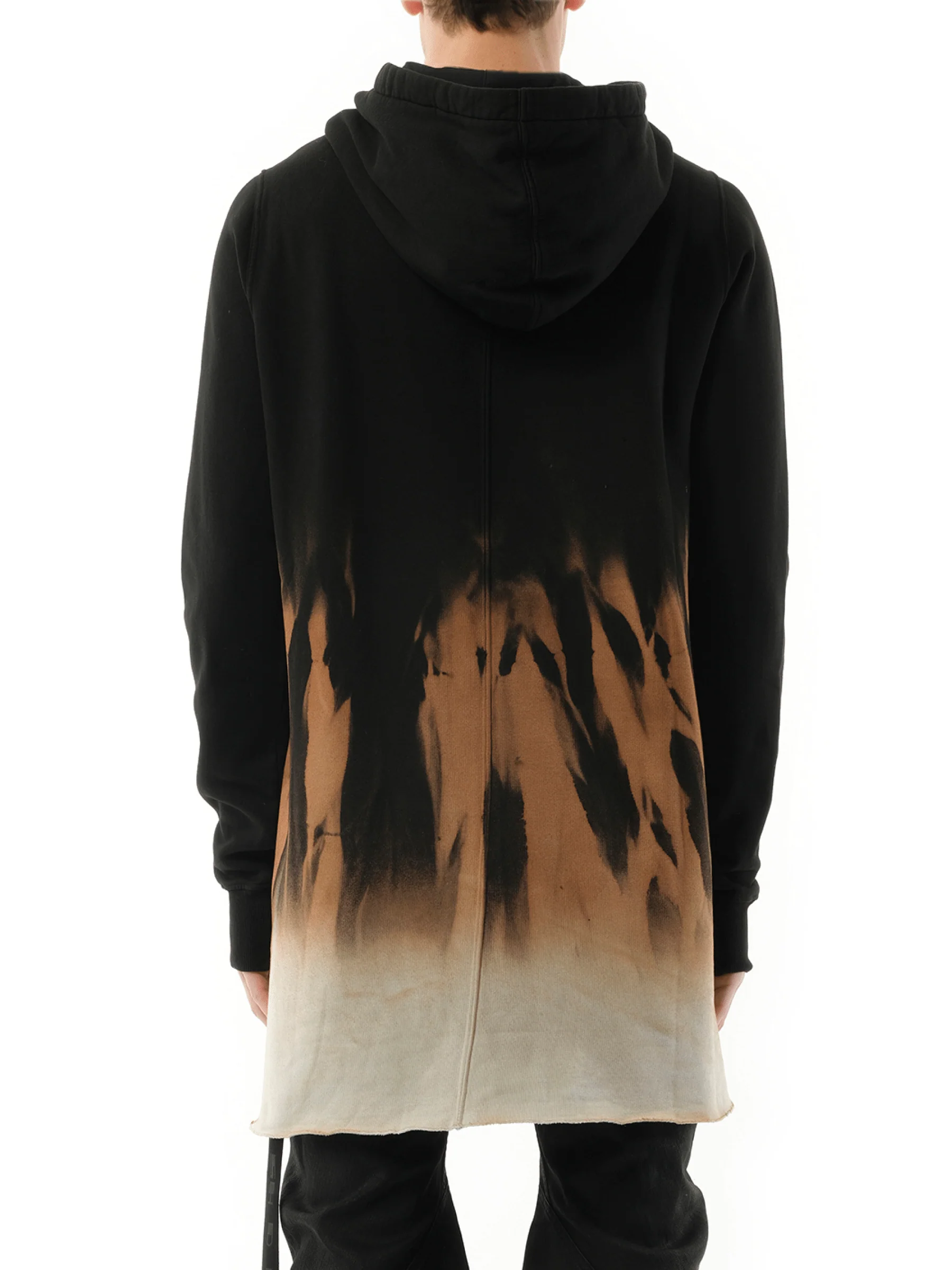 Drawstring Hoodie in Black/Terra - Image 6