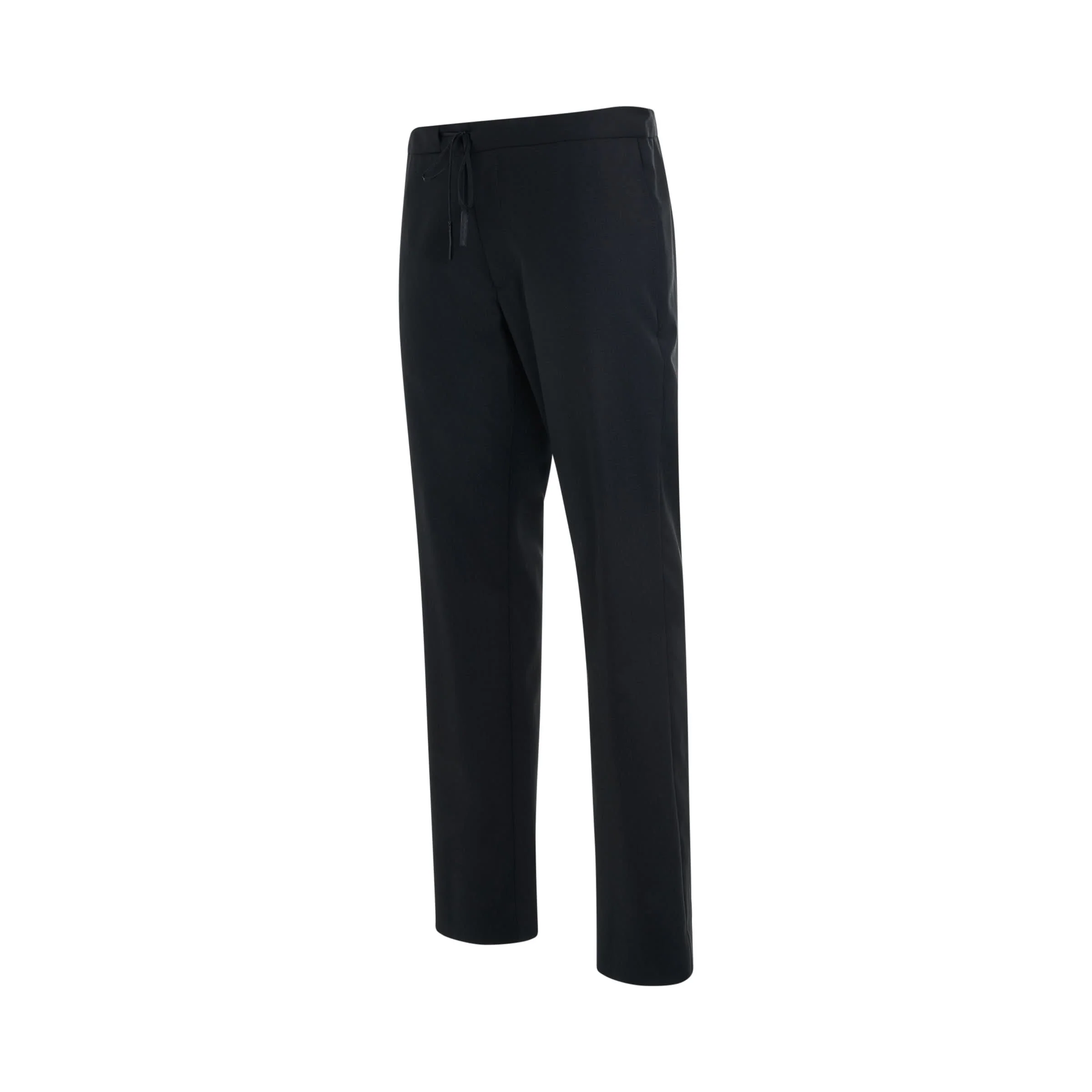 Drawstring Tailored Trouser in Black - Image 2