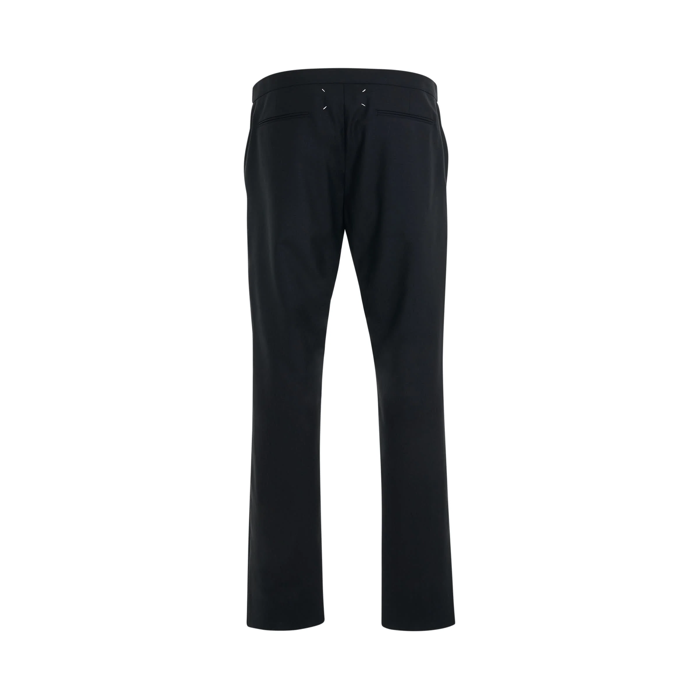 Drawstring Tailored Trouser in Black - Image 4