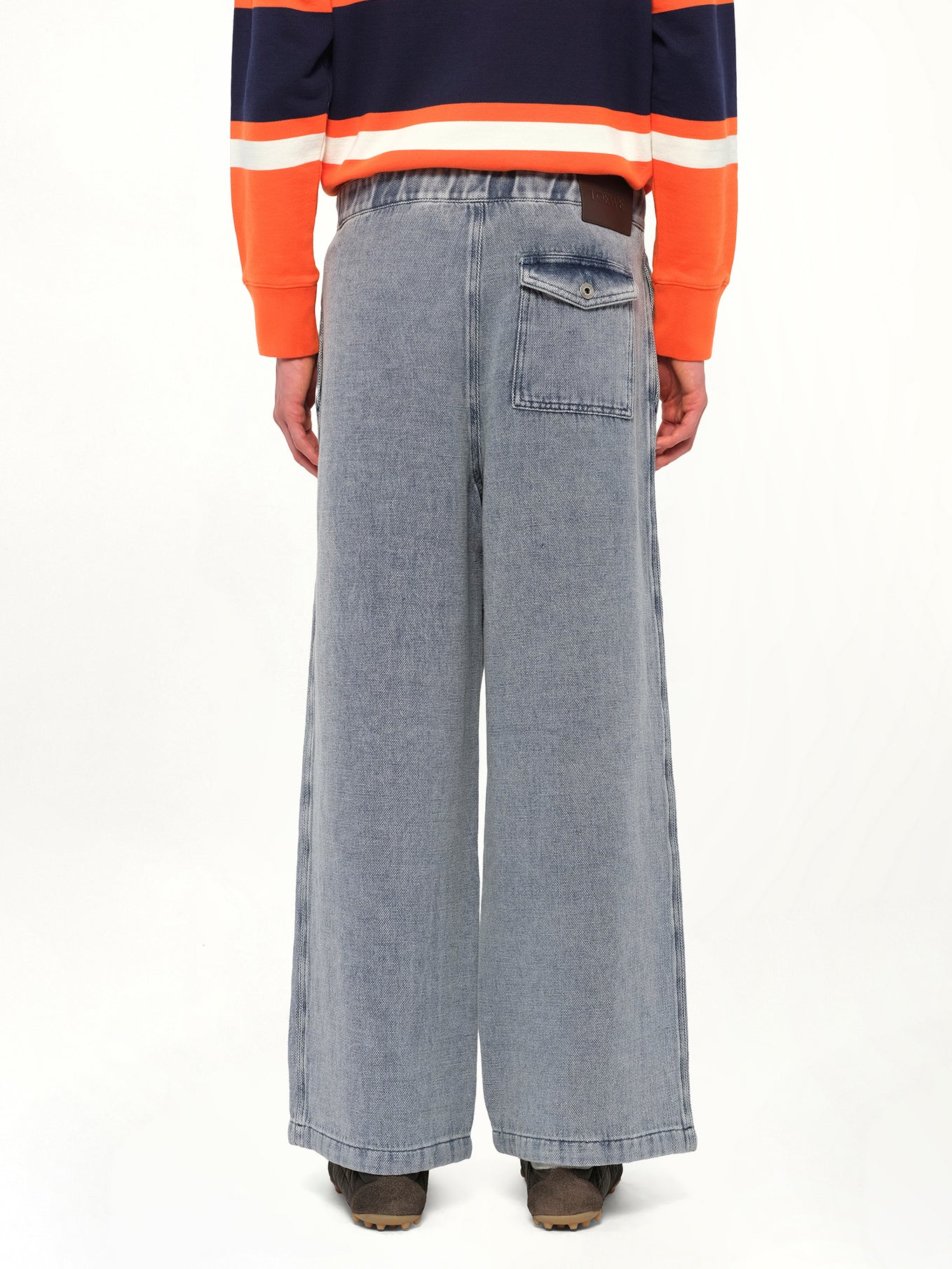 Drawstring Trouser AF in Grey Blue - Image 5