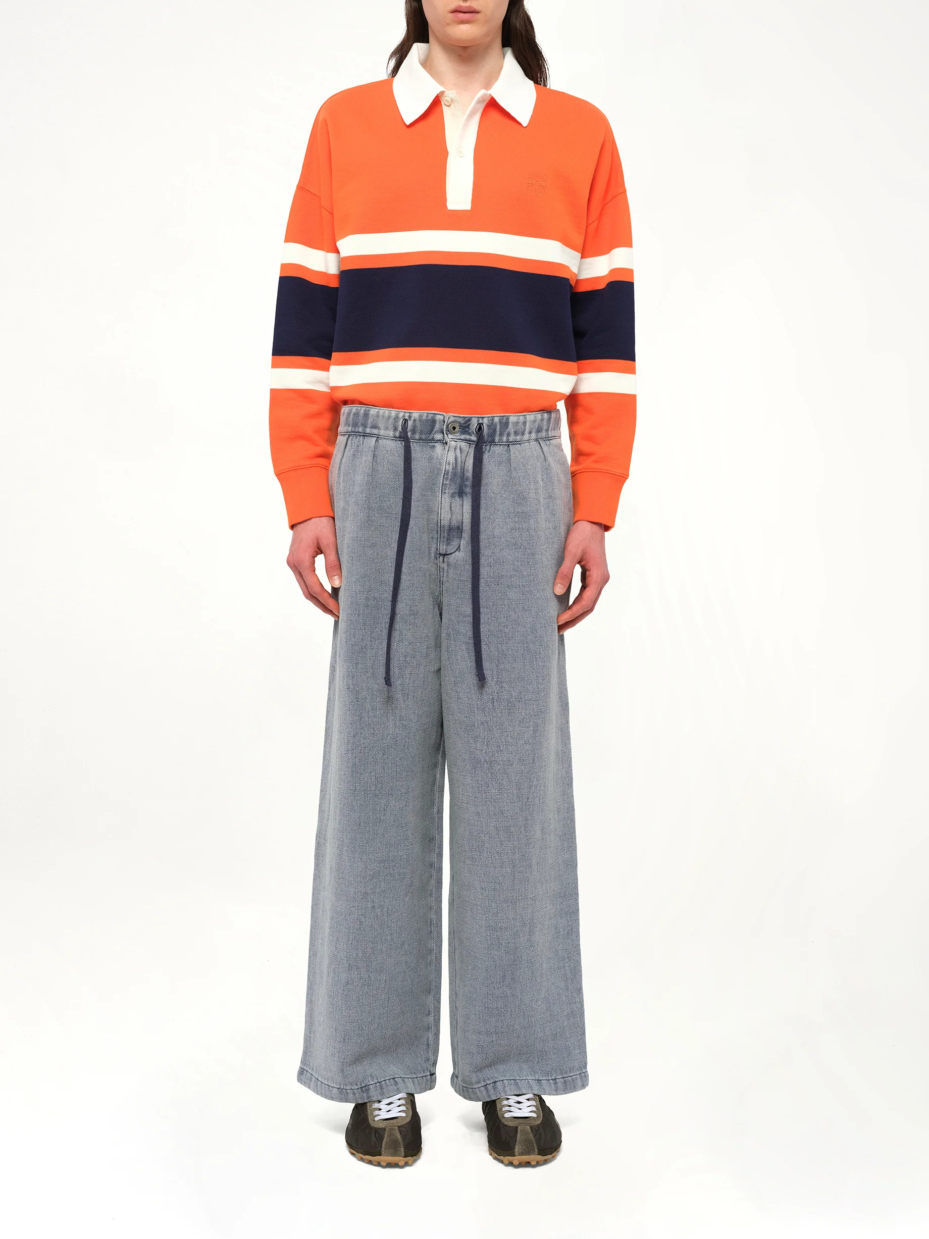 Drawstring Trouser AF in Grey Blue - Image 7