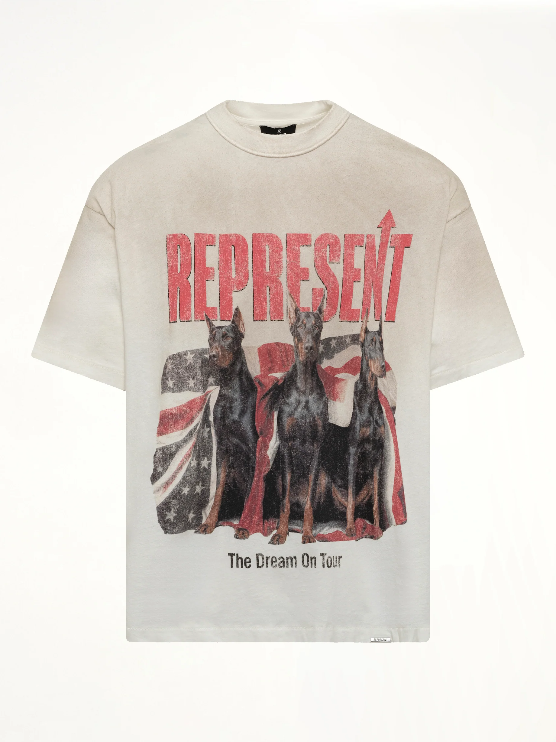 Dream On Tour T-Shirt in Washed Ecru - Image 2