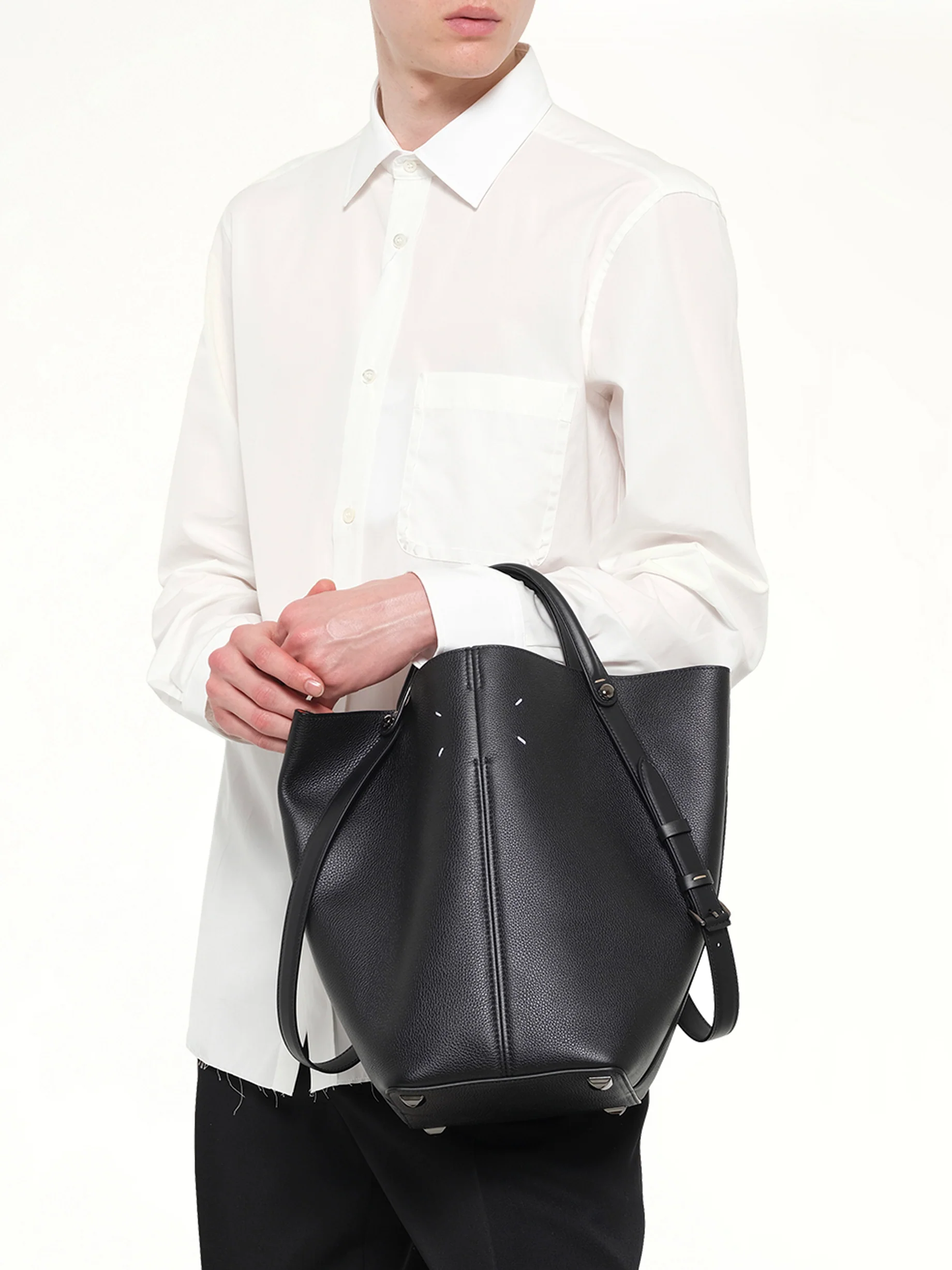 Dress-Age Medium Bag in Black/Orange - Image 7