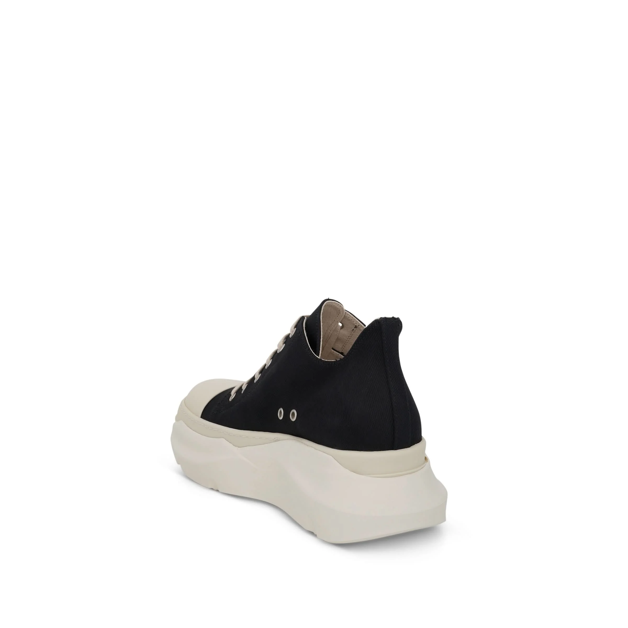 DRKSHDW Abstract Denim Low Sneaker in Black/Milk - Image 4
