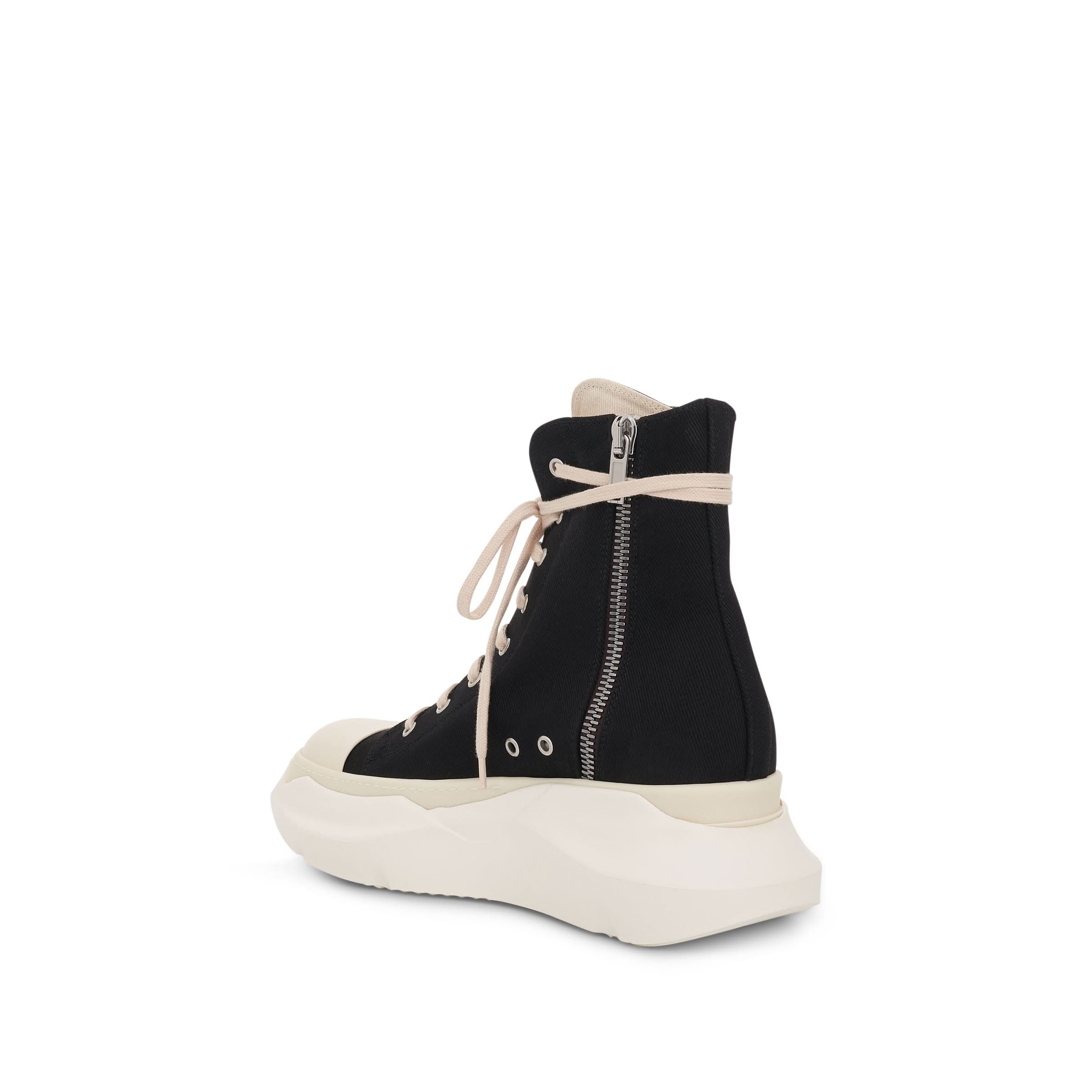 DRKSHDW Abstract Denim Pentagram Stitch Sneakers in Black/Pearl/Milk - Image 3