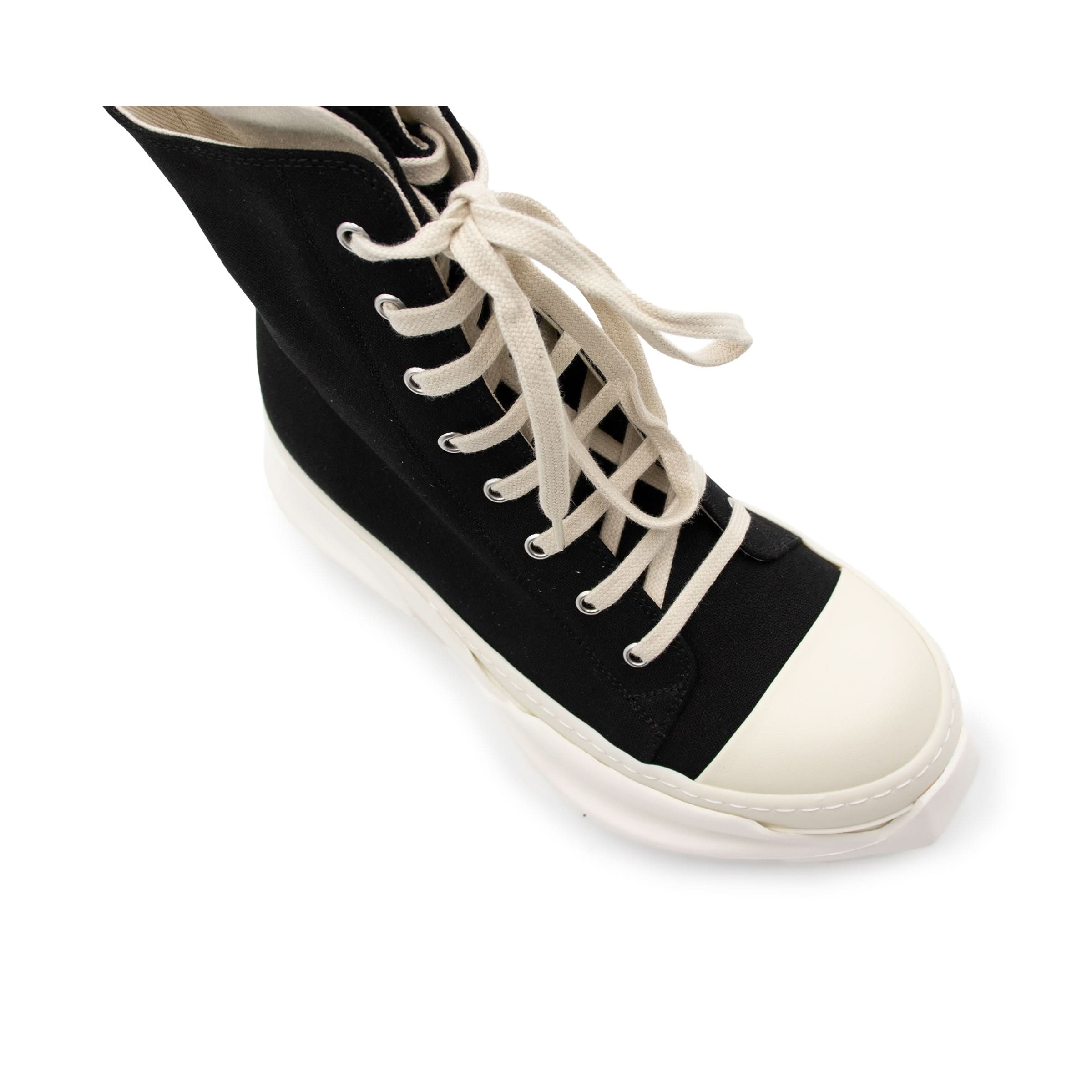 DRKSHDW Abstract Hi Sneaker in Black - Image 4