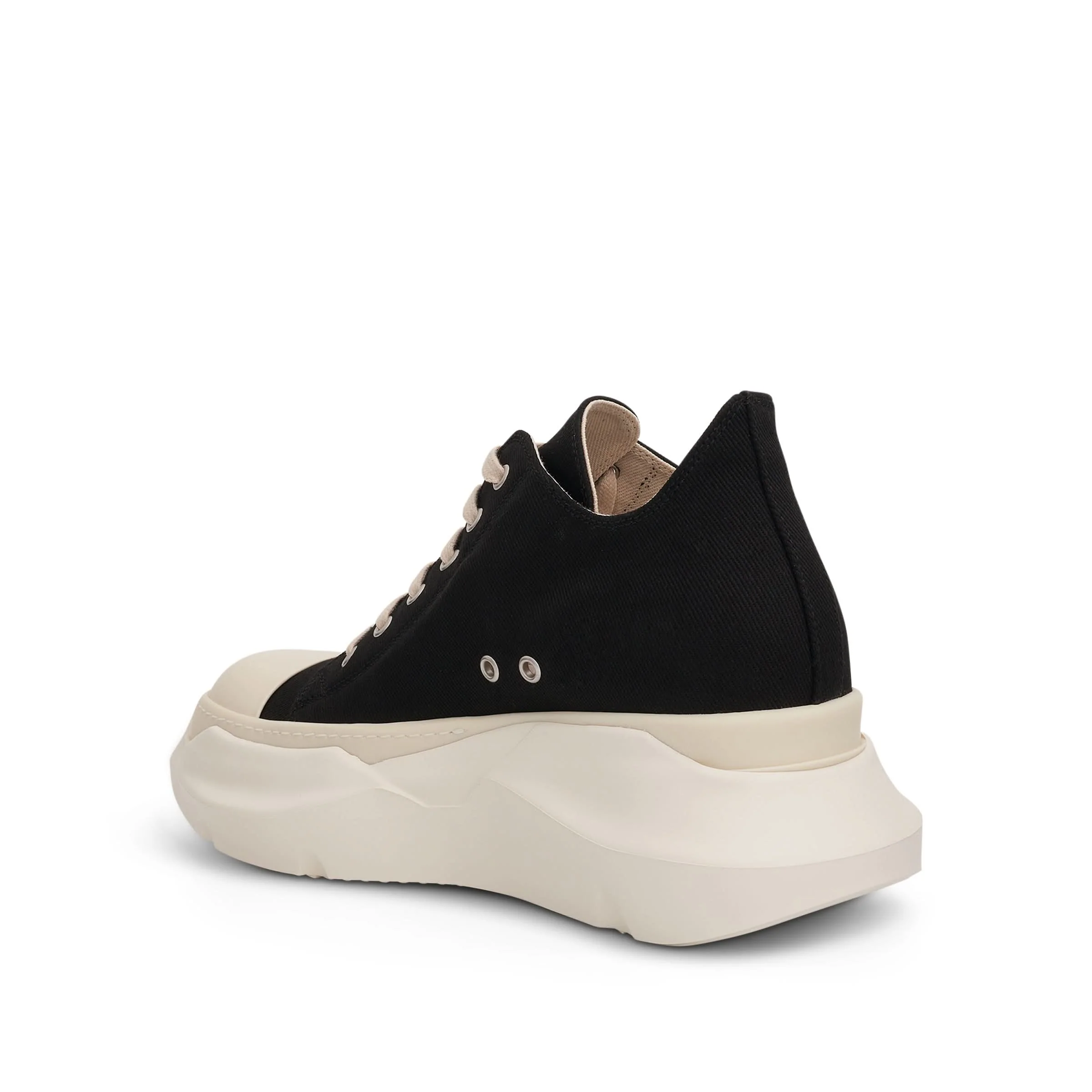 DRKSHDW Abstract Low Denim Pentagram Stitch Sneakers in Black/Pearl/Milk - Image 3