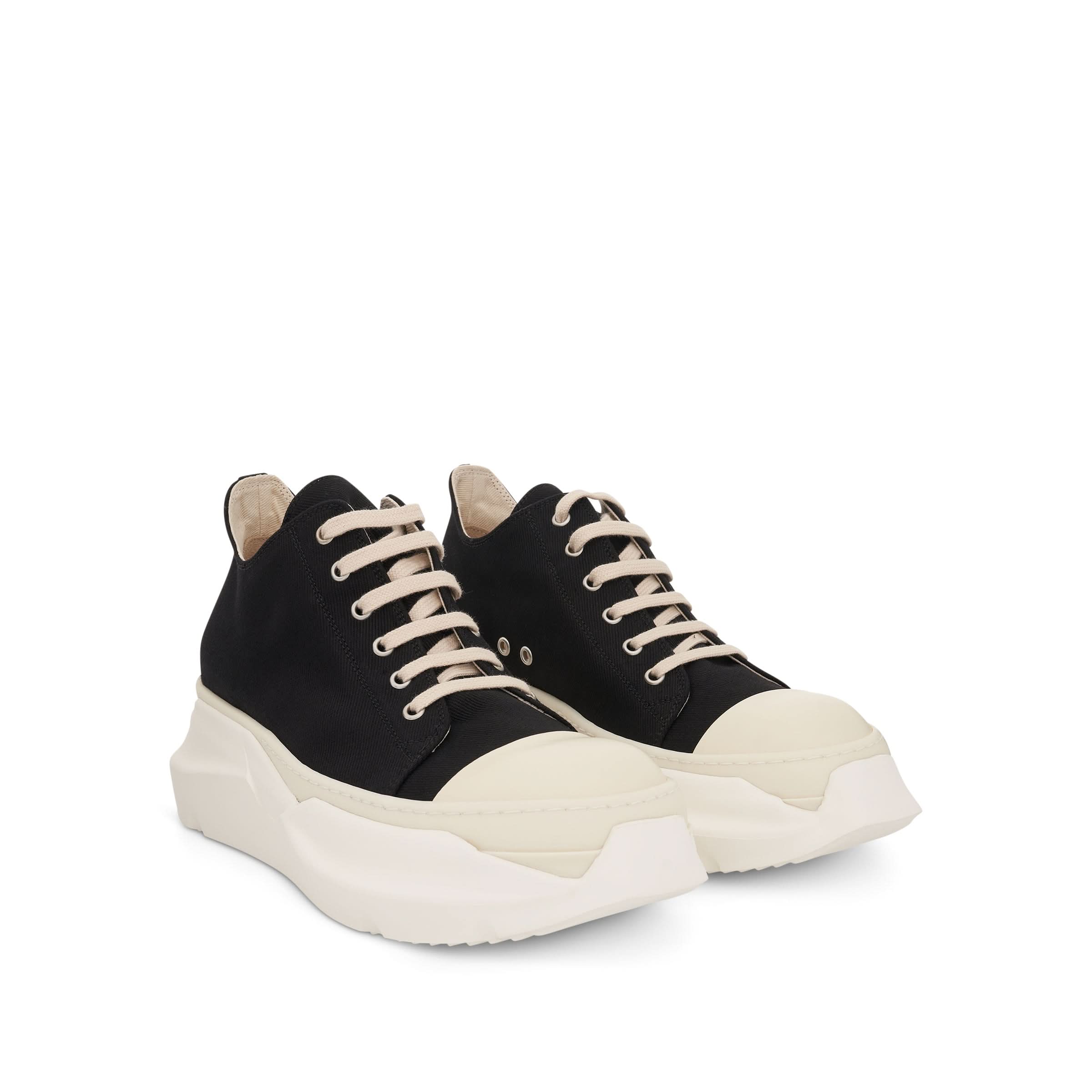 DRKSHDW Abstract Low Denim Sneakers in Black/Milk - Image 2