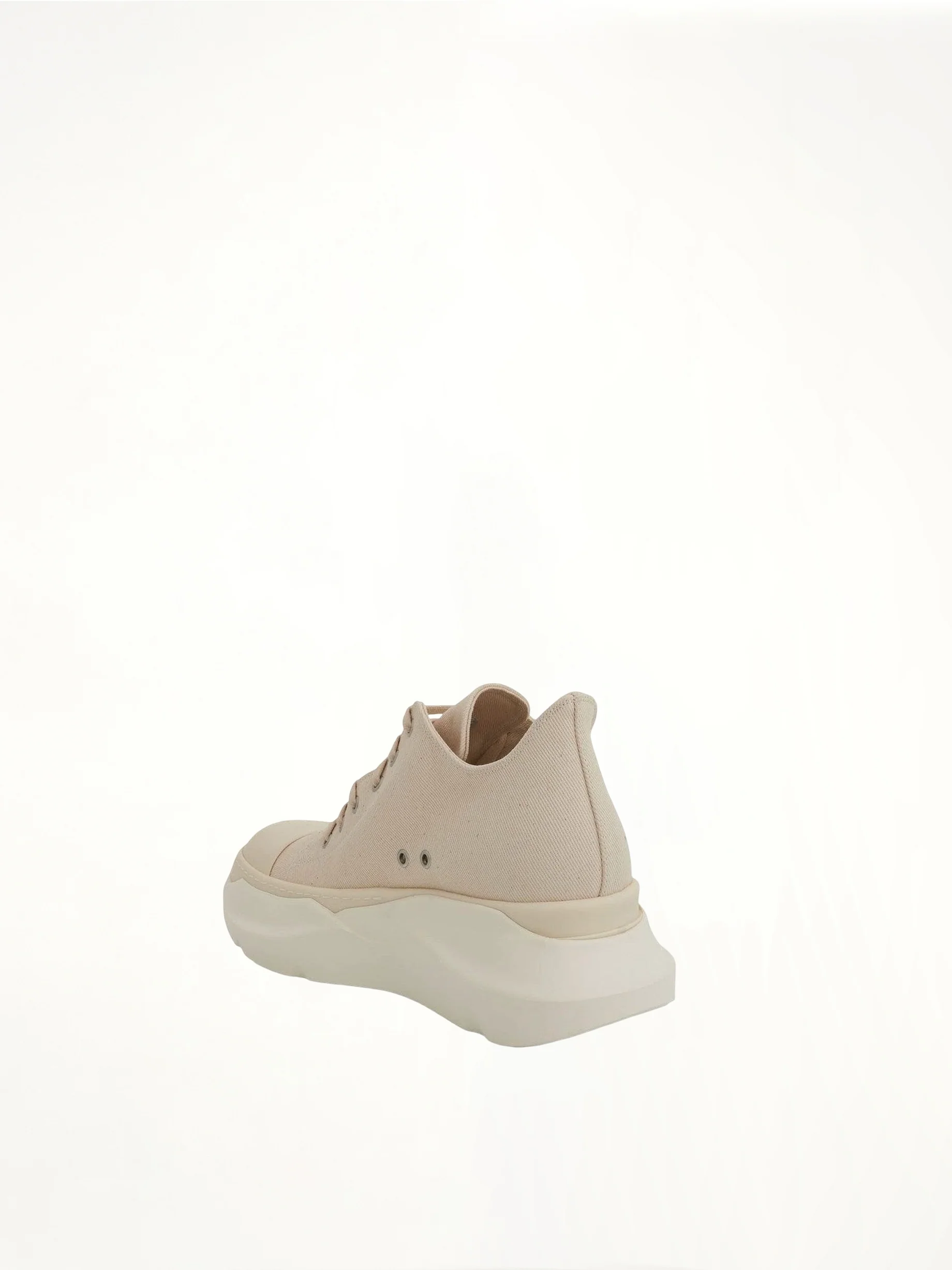 DRKSHDW Abstract Low Denim Sneakers in Natural/Milk - Image 4