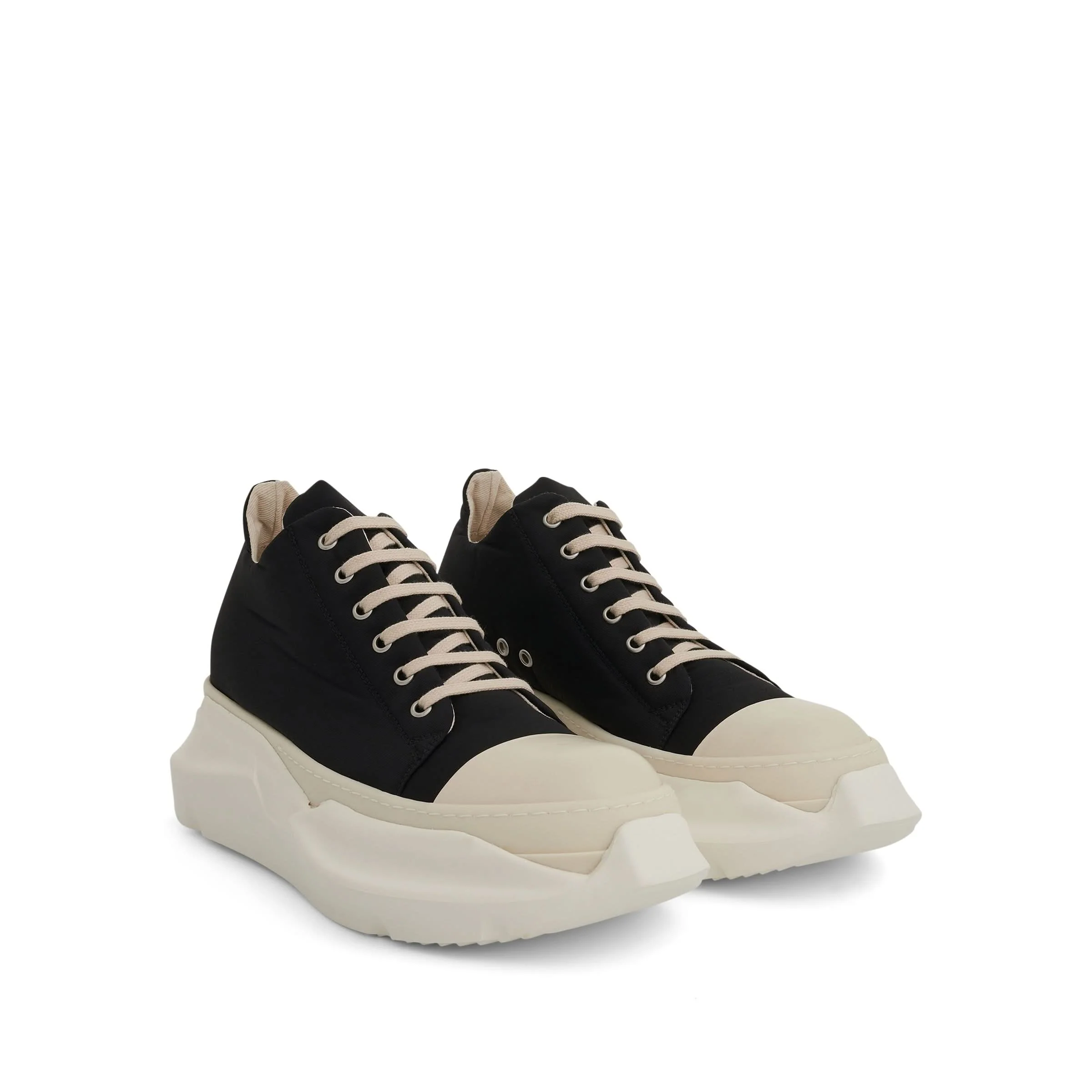 DRKSHDW Abstract Low Woven Sneakers in Black/Milk - Image 2
