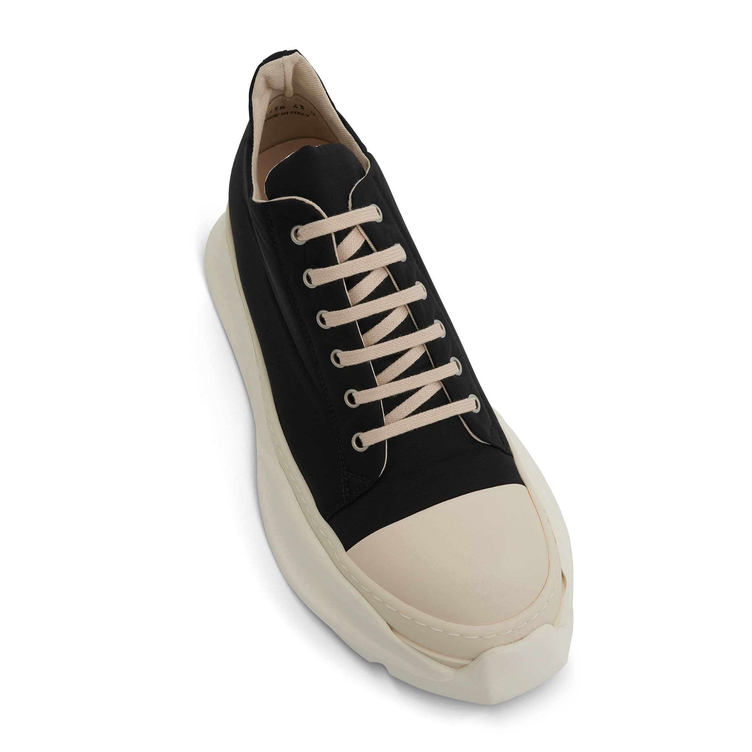 DRKSHDW Abstract Low Woven Sneakers in Black/Milk - Image 3
