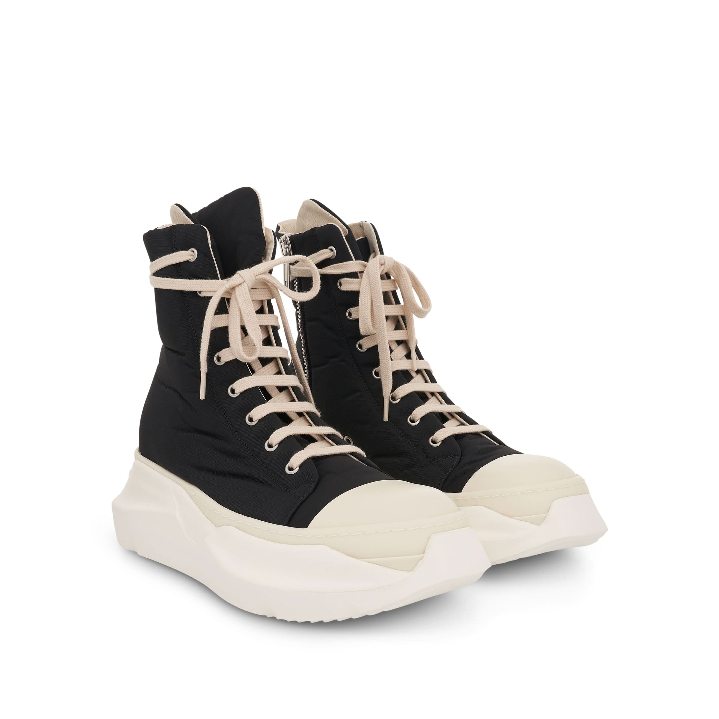 DRKSHDW Abstract Woven Sneakers in Black/Milk - Image 2