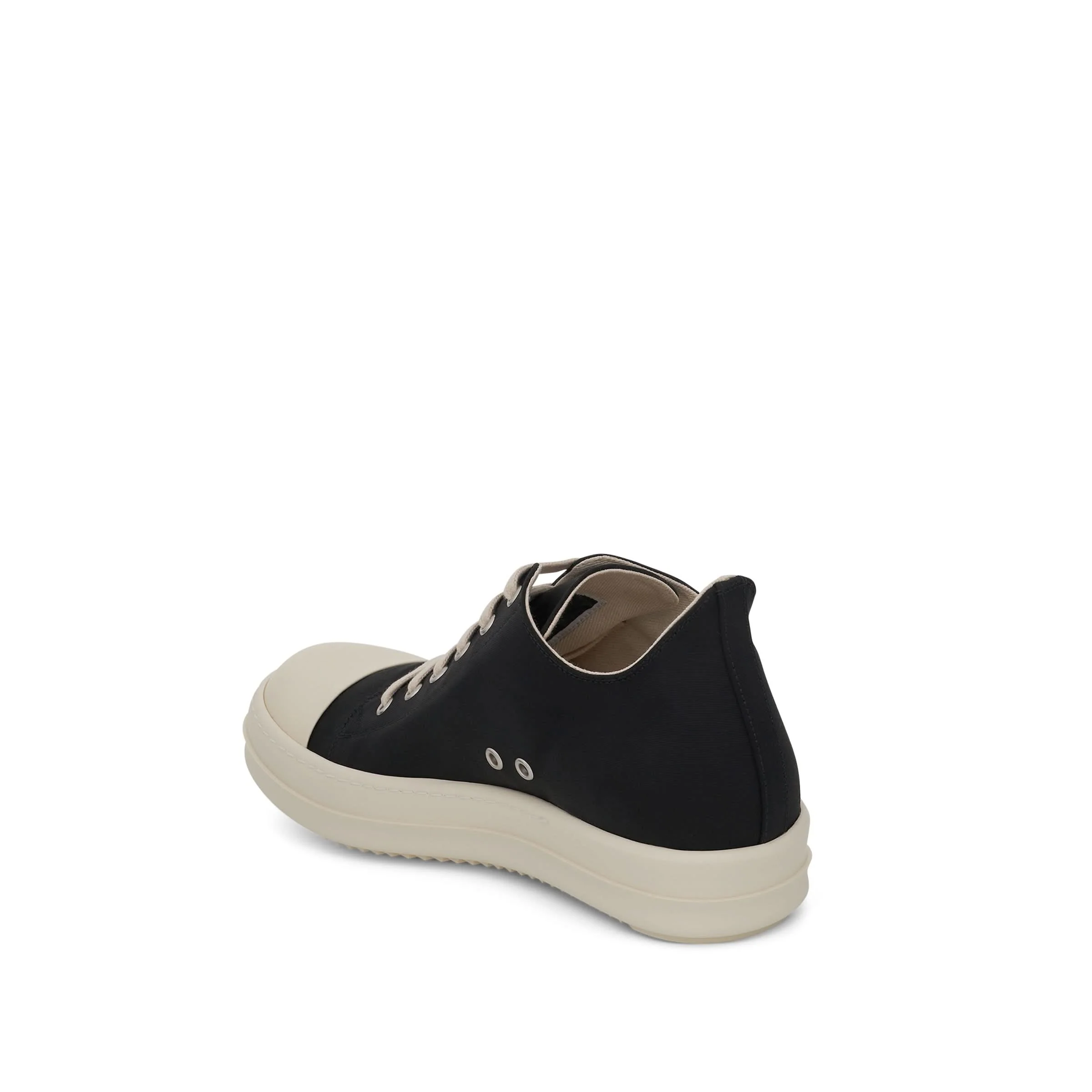 DRKSHDW Ramones Cotton Nylon Low Sneaker in Black/Milk - Image 4