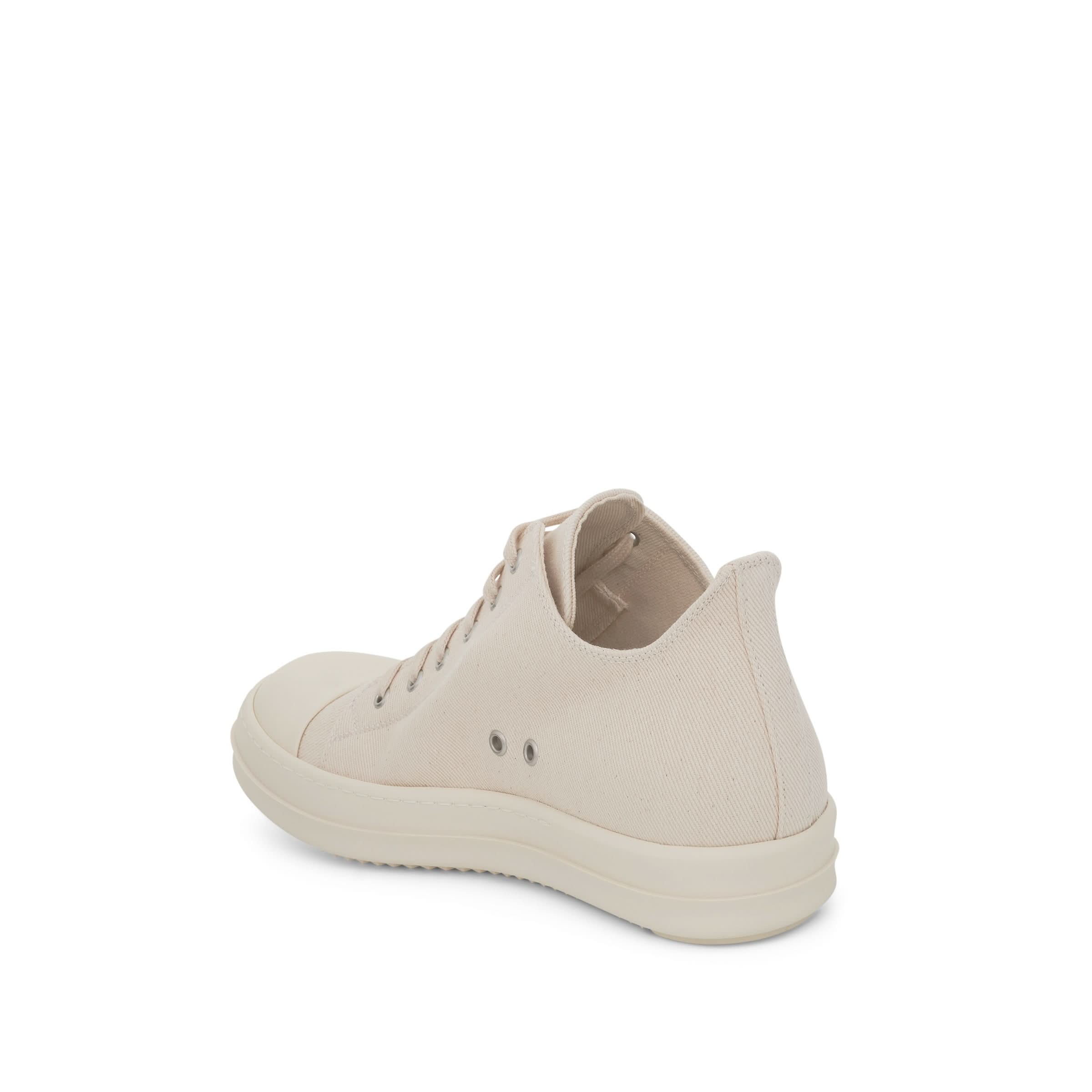 DRKSHDW Ramones Denim Low Sneaker in Natural/Milk - Image 4
