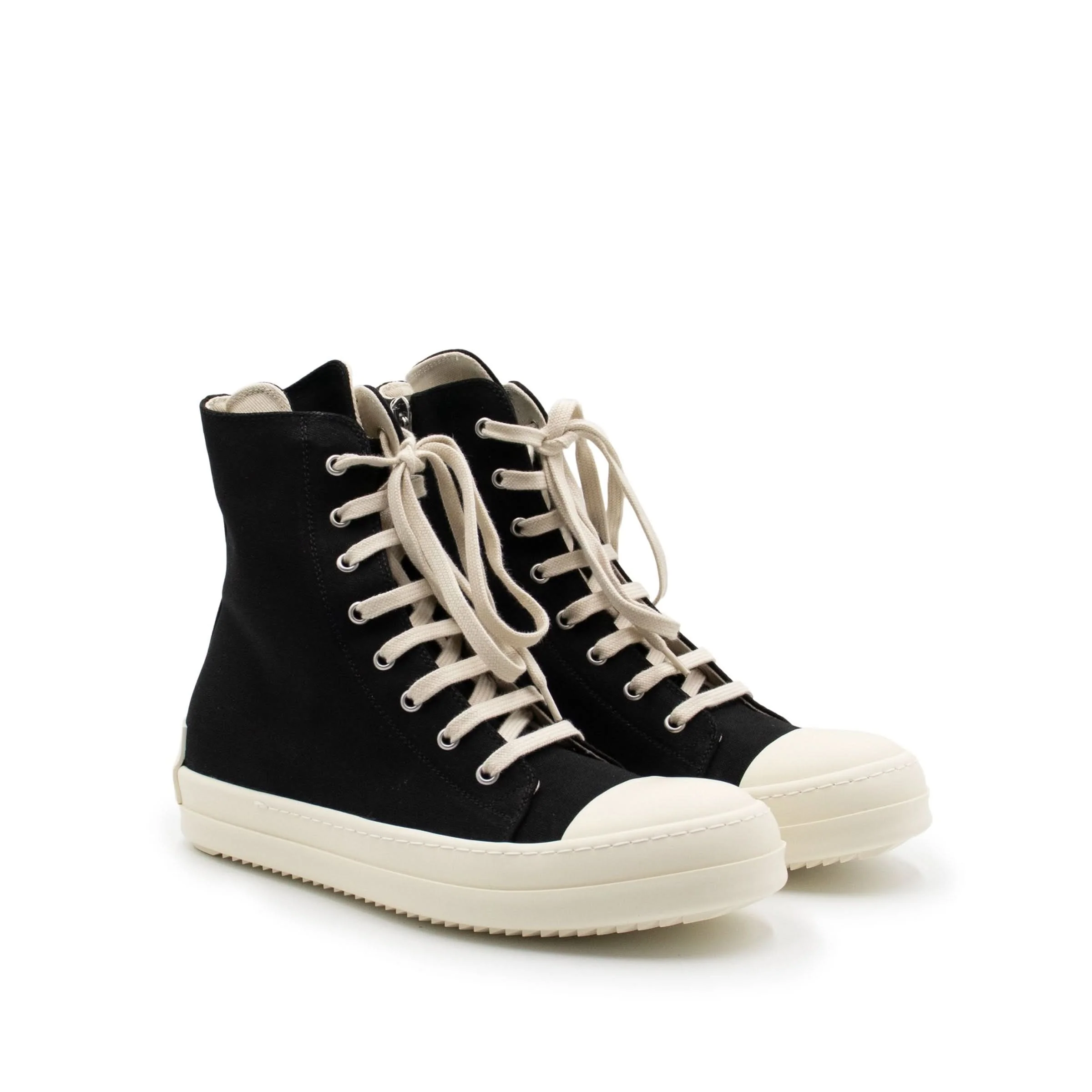 DRKSHDW Twill Hi Sneaker in Black - Image 2