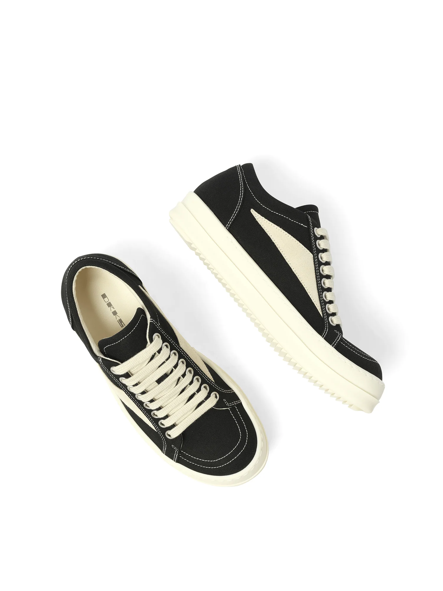 DRKSHDW Vintage Sneaks in Black/Milk - Image 4