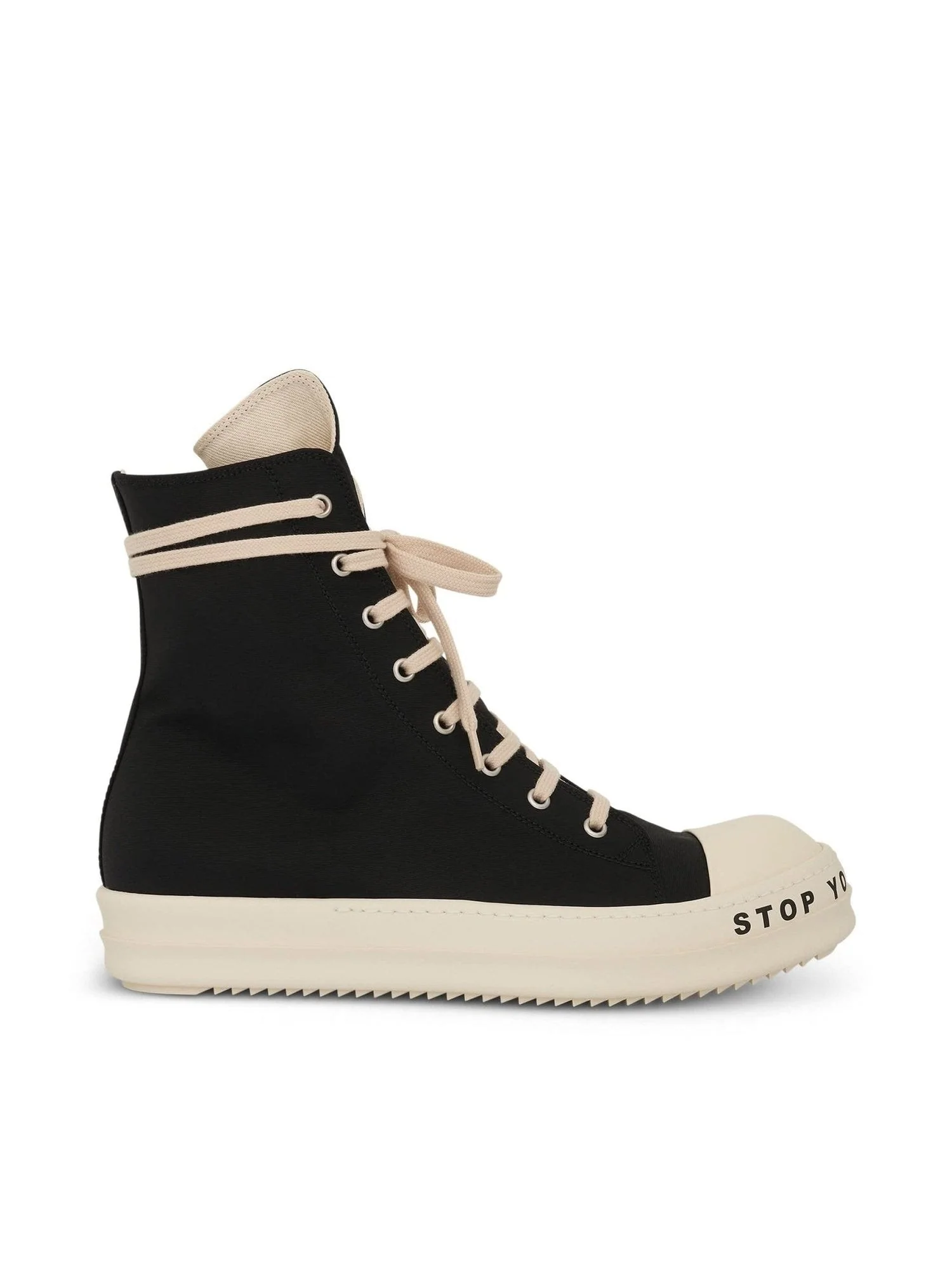 DRKSHDW Woven Sneakers in Black/Milk