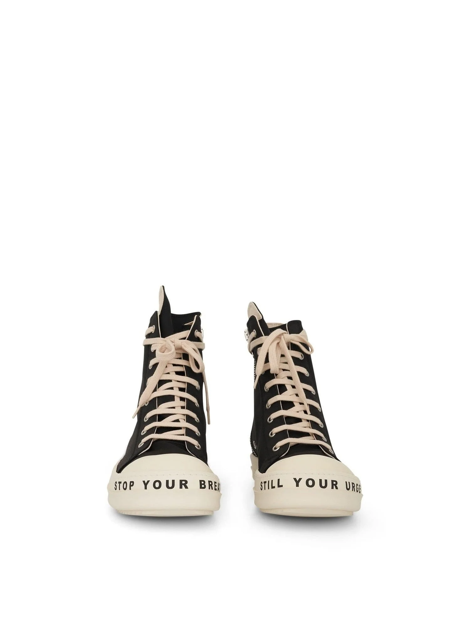 DRKSHDW Woven Sneakers in Black/Milk - Image 5