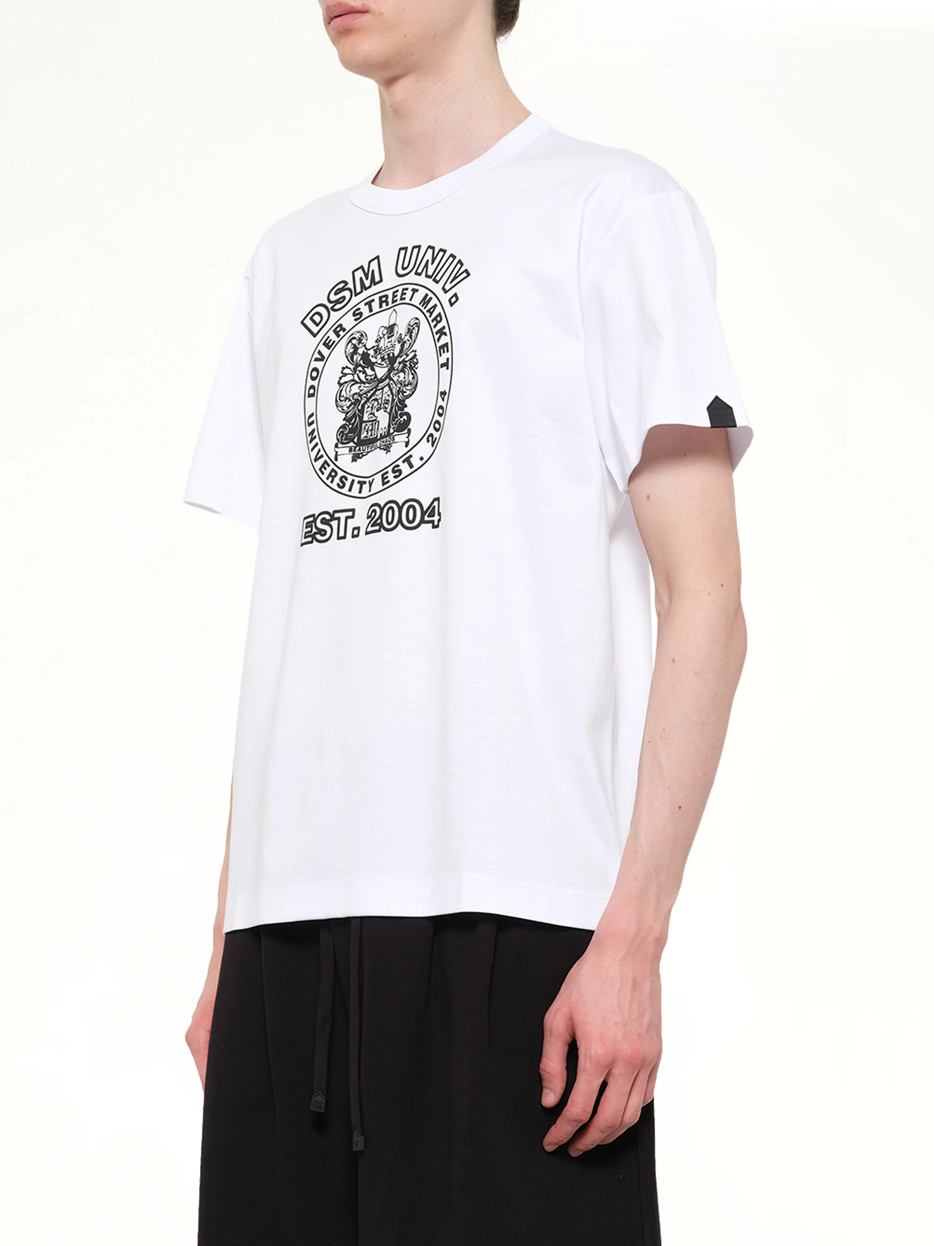 DSM Univ' T-Shirt in White - Image 3