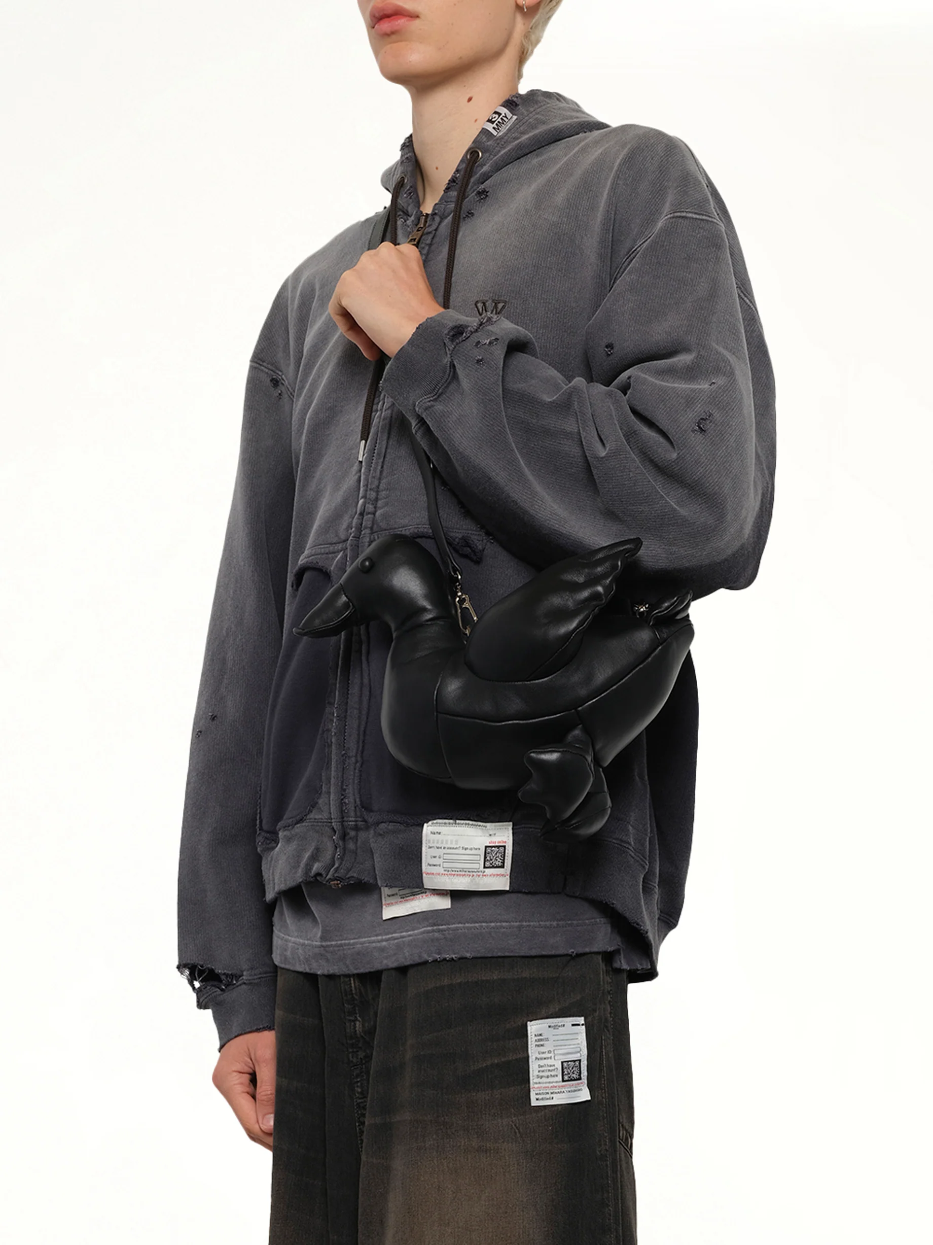 Duck Mini Bag in Black - Image 4