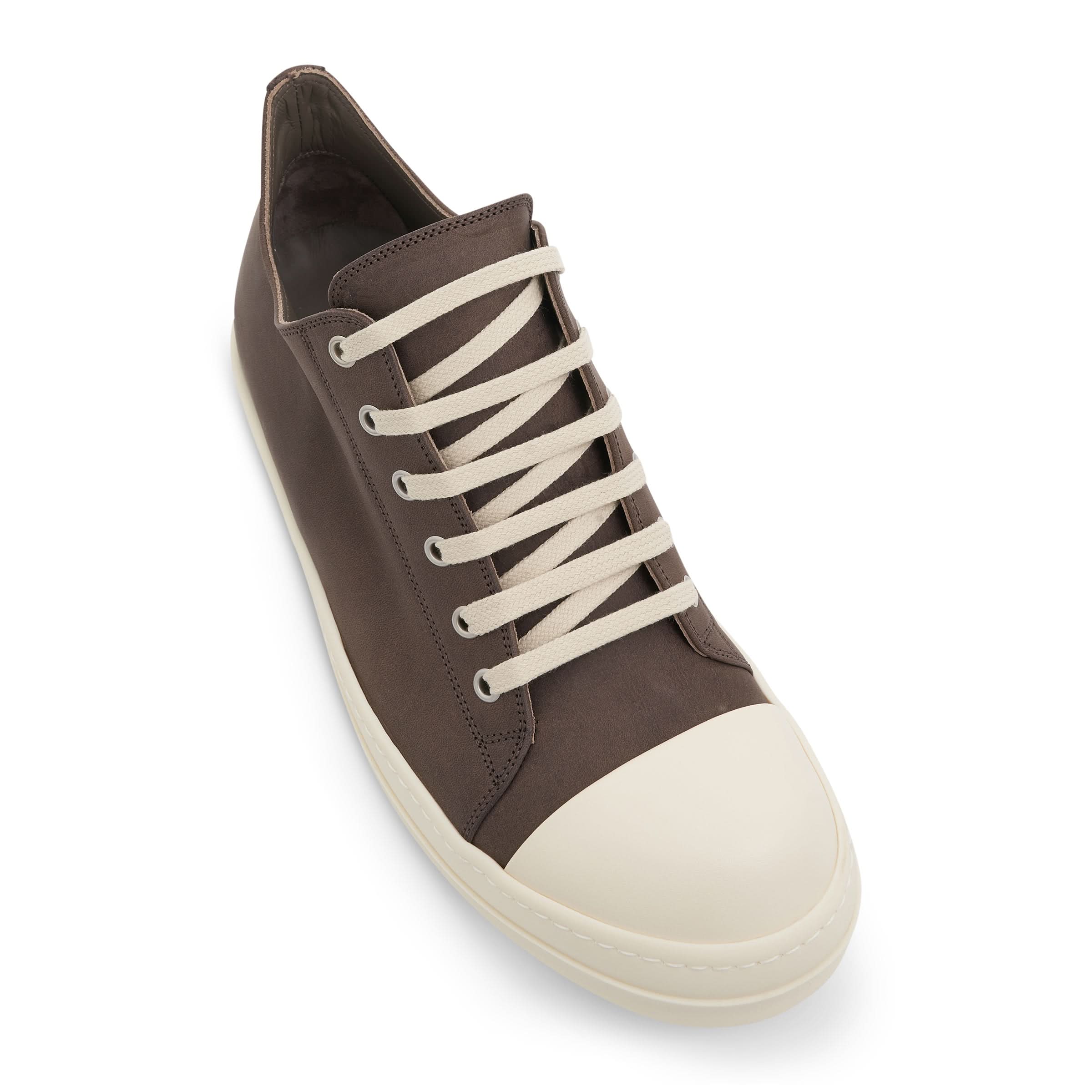 EDFU Low Leather Sneakers in Dust/Milk - Image 4