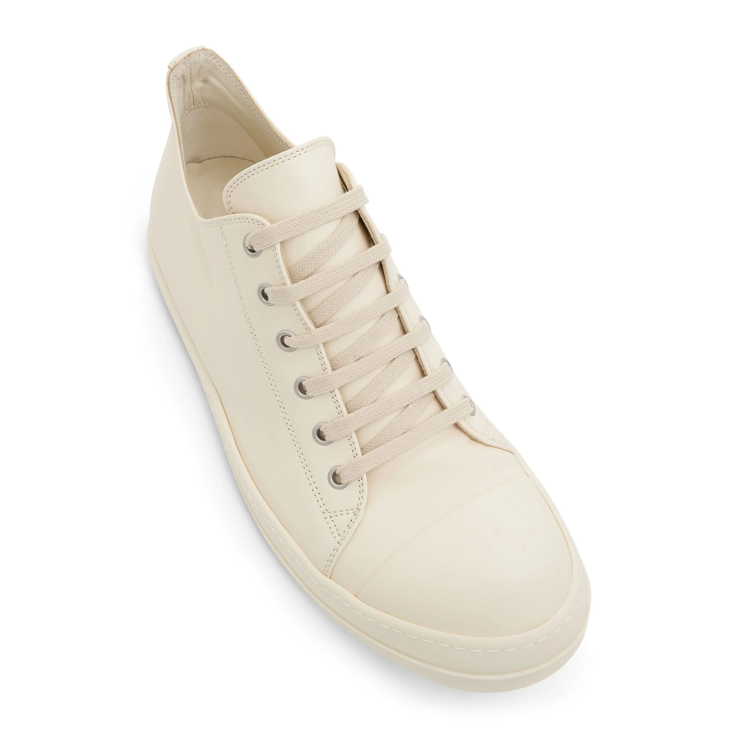 EDFU Low Leather Sneakers in Milk - Image 3