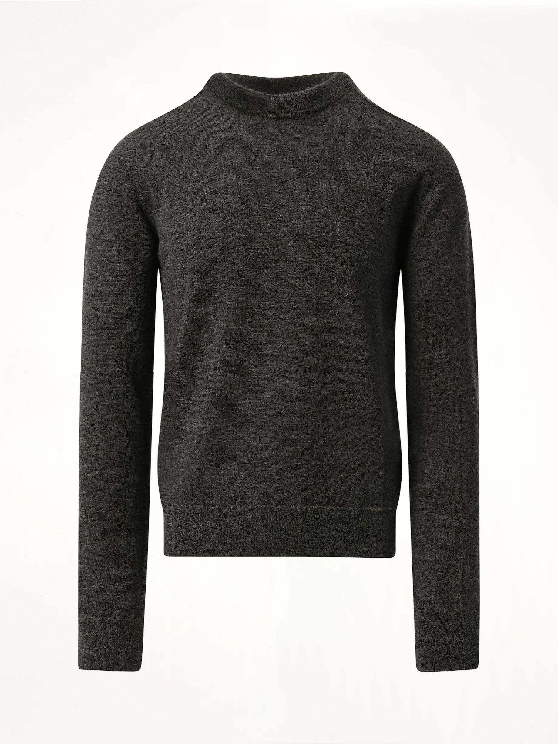 Elbow Patch Knit Sweater in Charcoal - Image 2