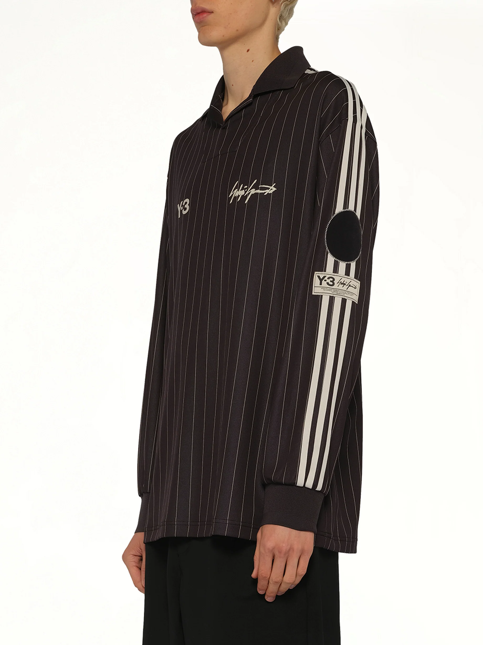 Elite 5 Long Sleeve Football Jersey in Black - Image 3