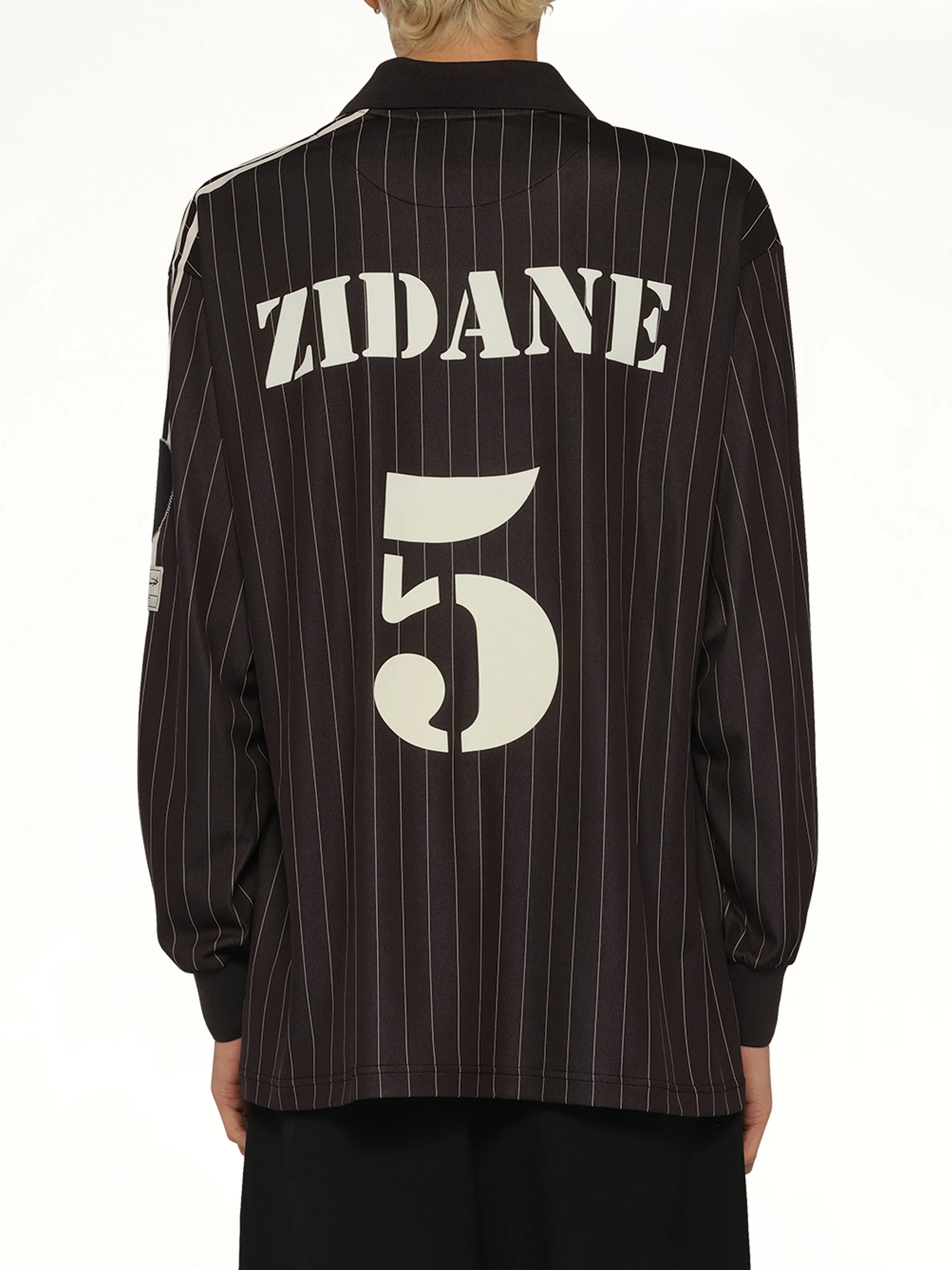 Elite 5 Long Sleeve Football Jersey in Black - Image 5