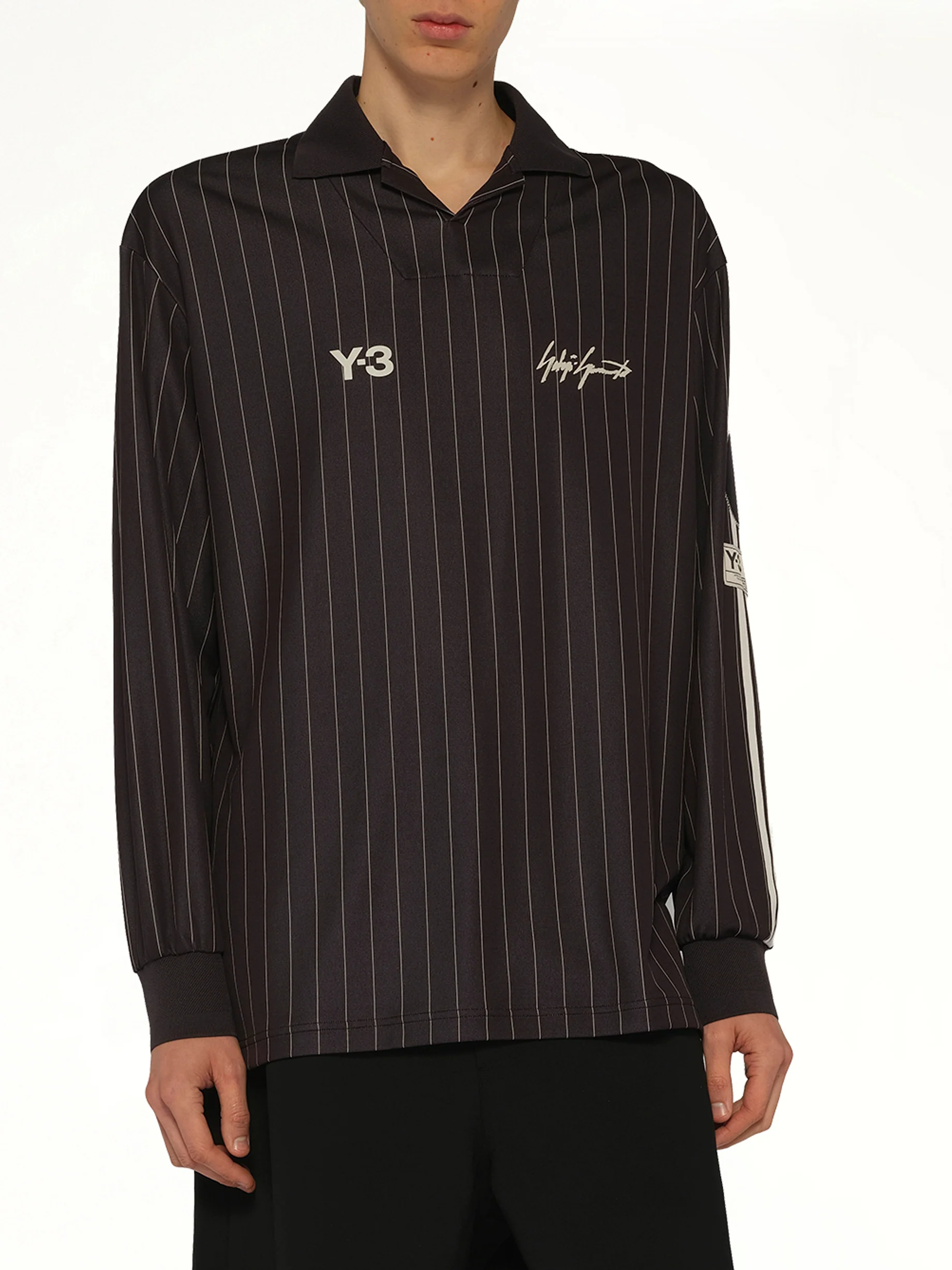 Elite 5 Long Sleeve Football Jersey in Black - Image 6