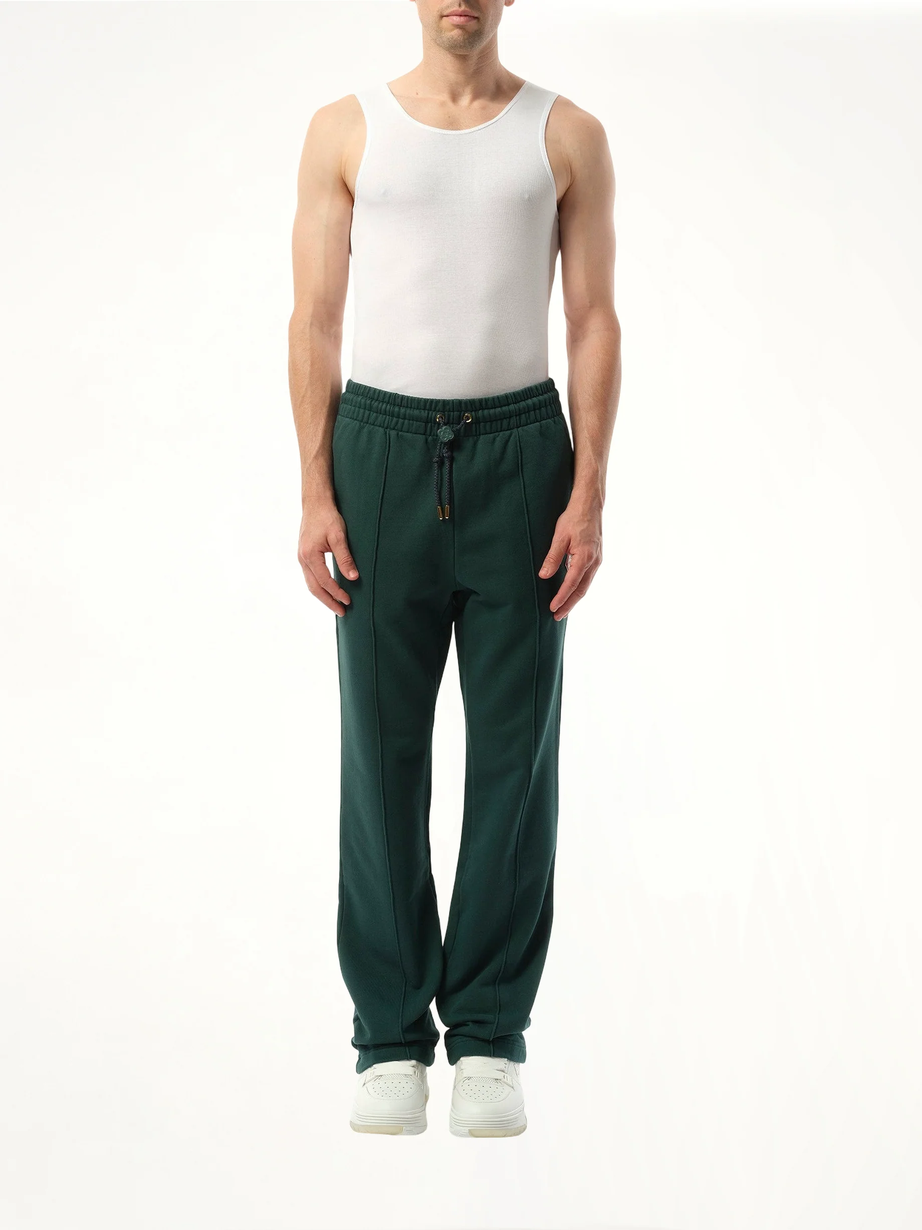 Embroidered CC Patch Jogger in Green - Image 4