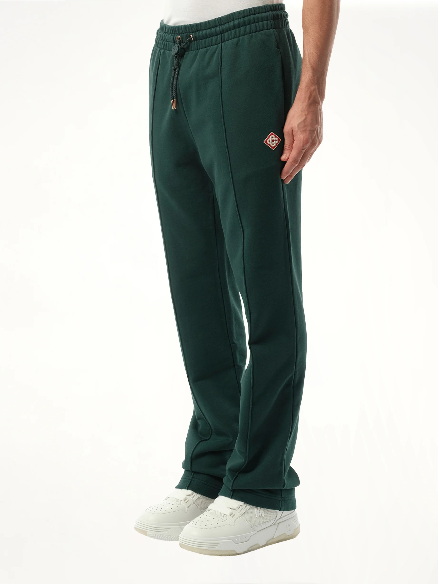 Embroidered CC Patch Jogger in Green - Image 5