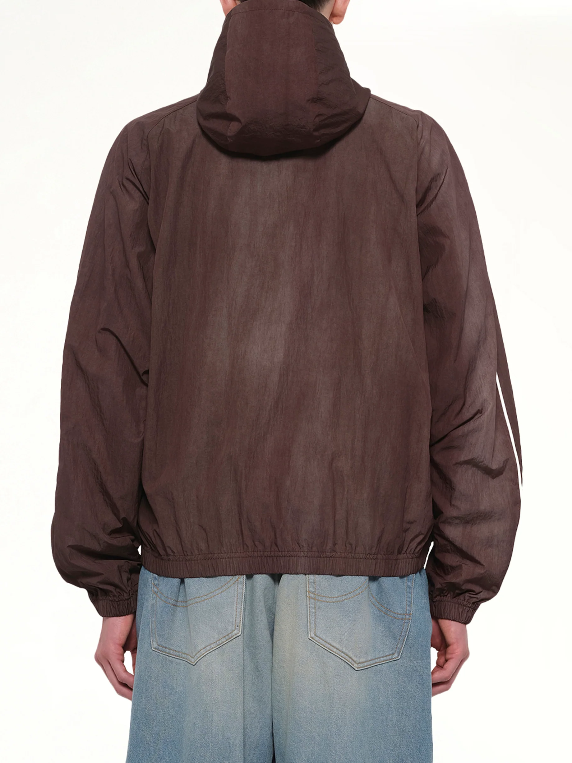 Embroidered Chain Track Jacket in Chacoal - Image 5
