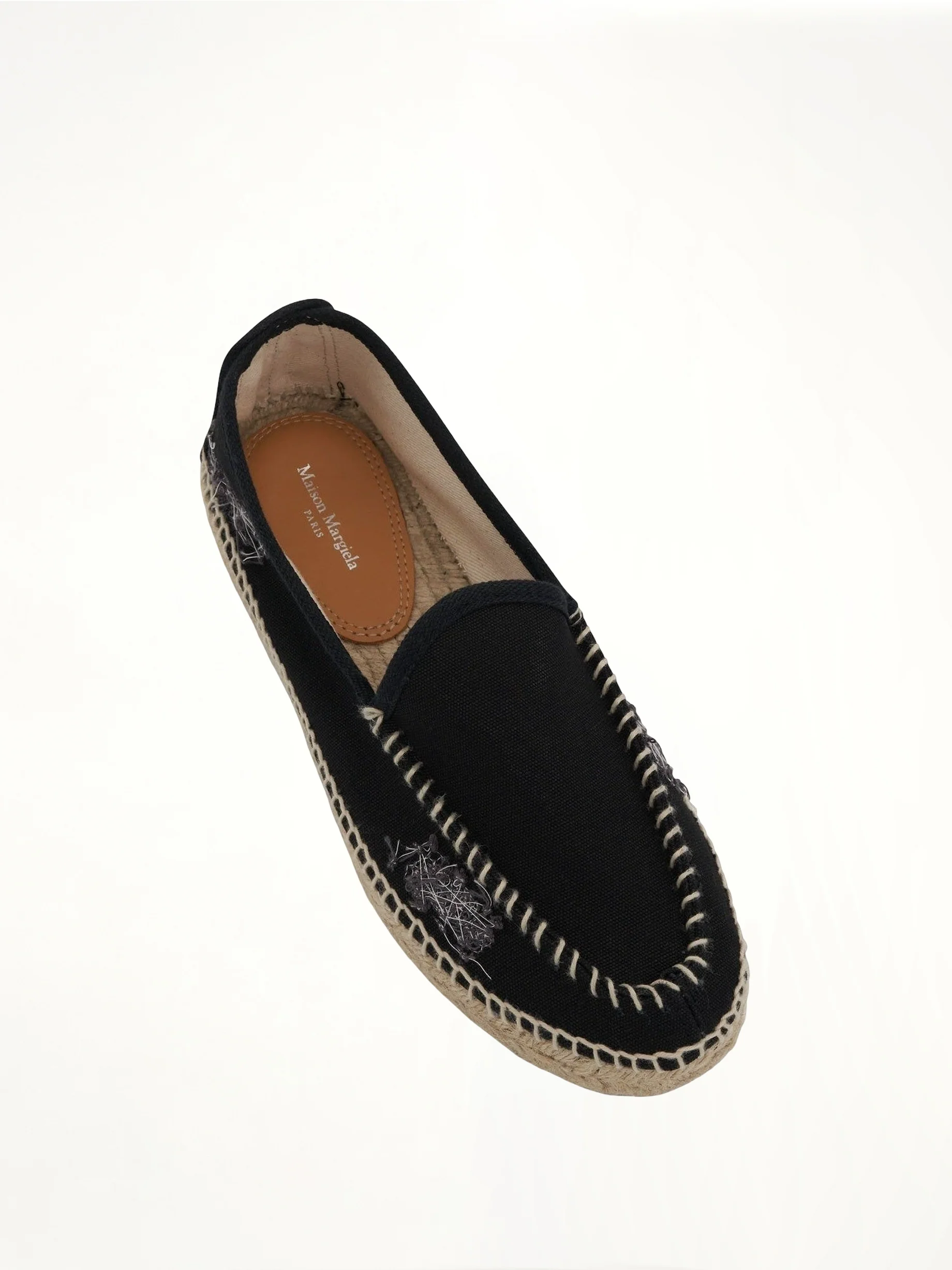 Embroidered Espadrilles in Black - Image 3