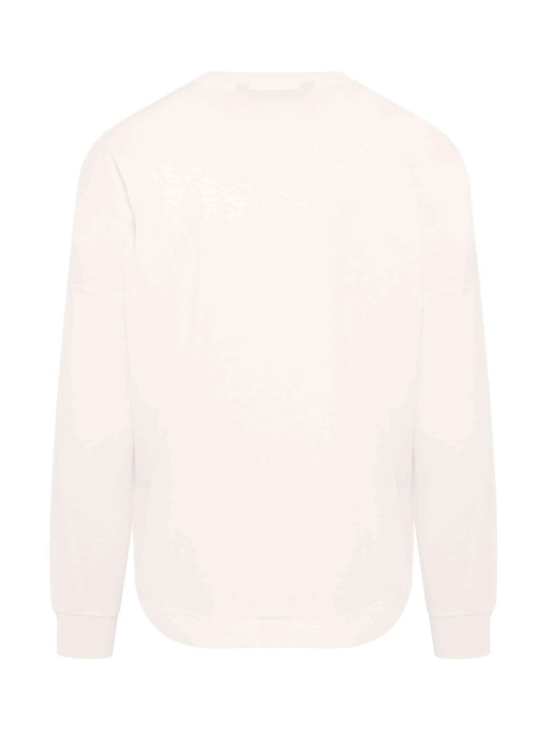 Embroidered Logo Long-sleeves T-Shirt in White - Image 4