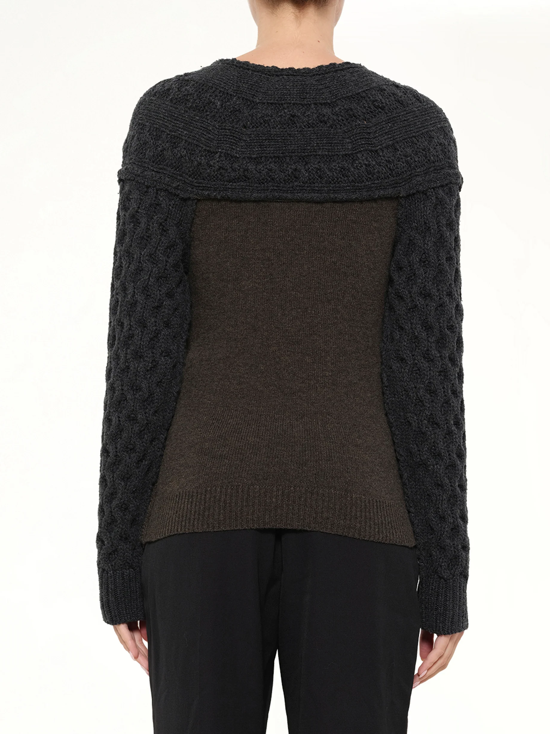 Embroidered Top in Khaki - Image 3