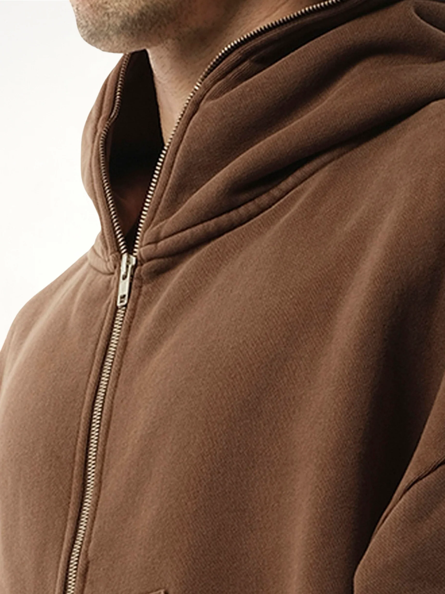 Eternal Zip Hoodie in Brunette - Image 3