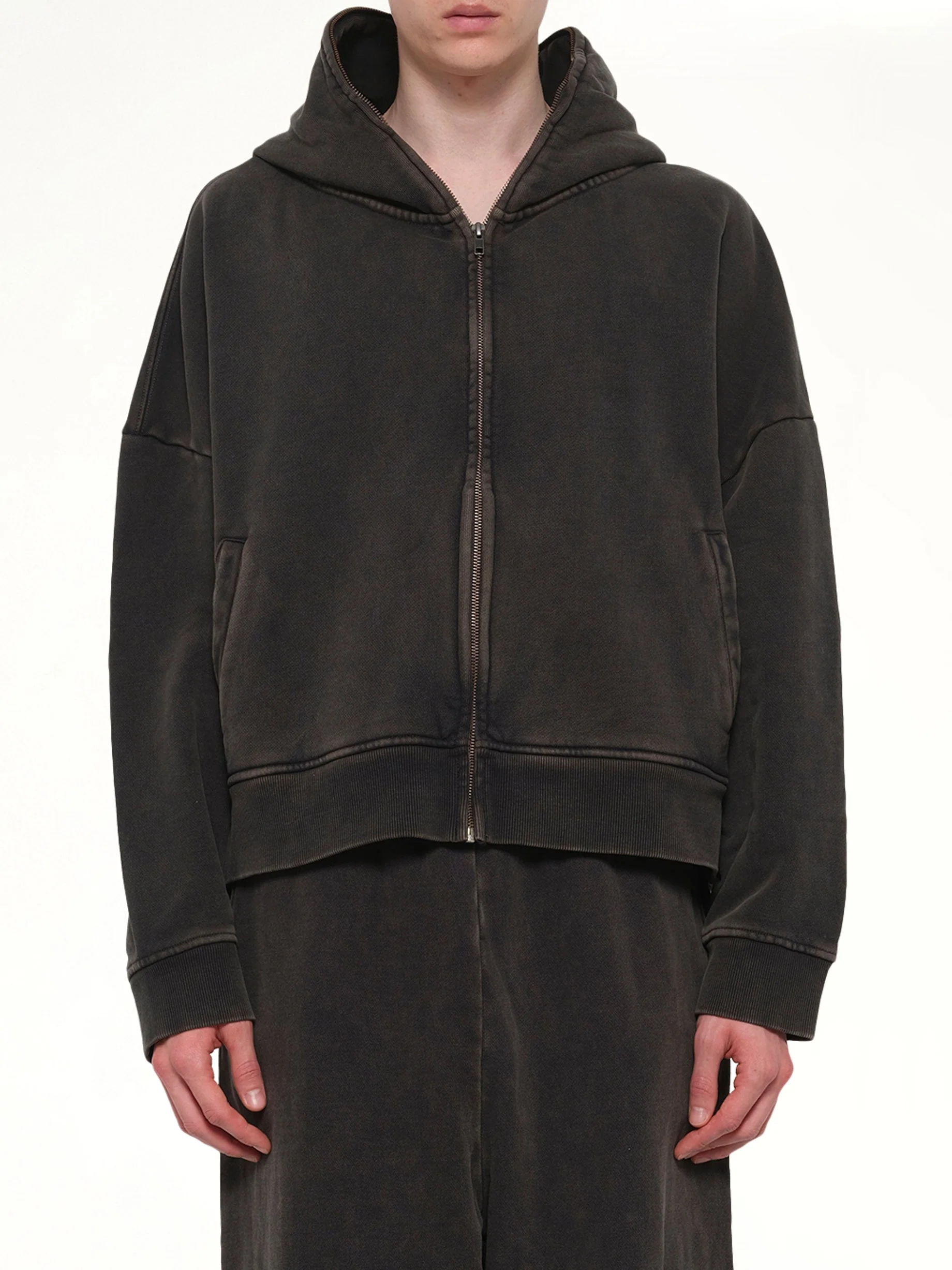 Eternal Zip in Washed Black
