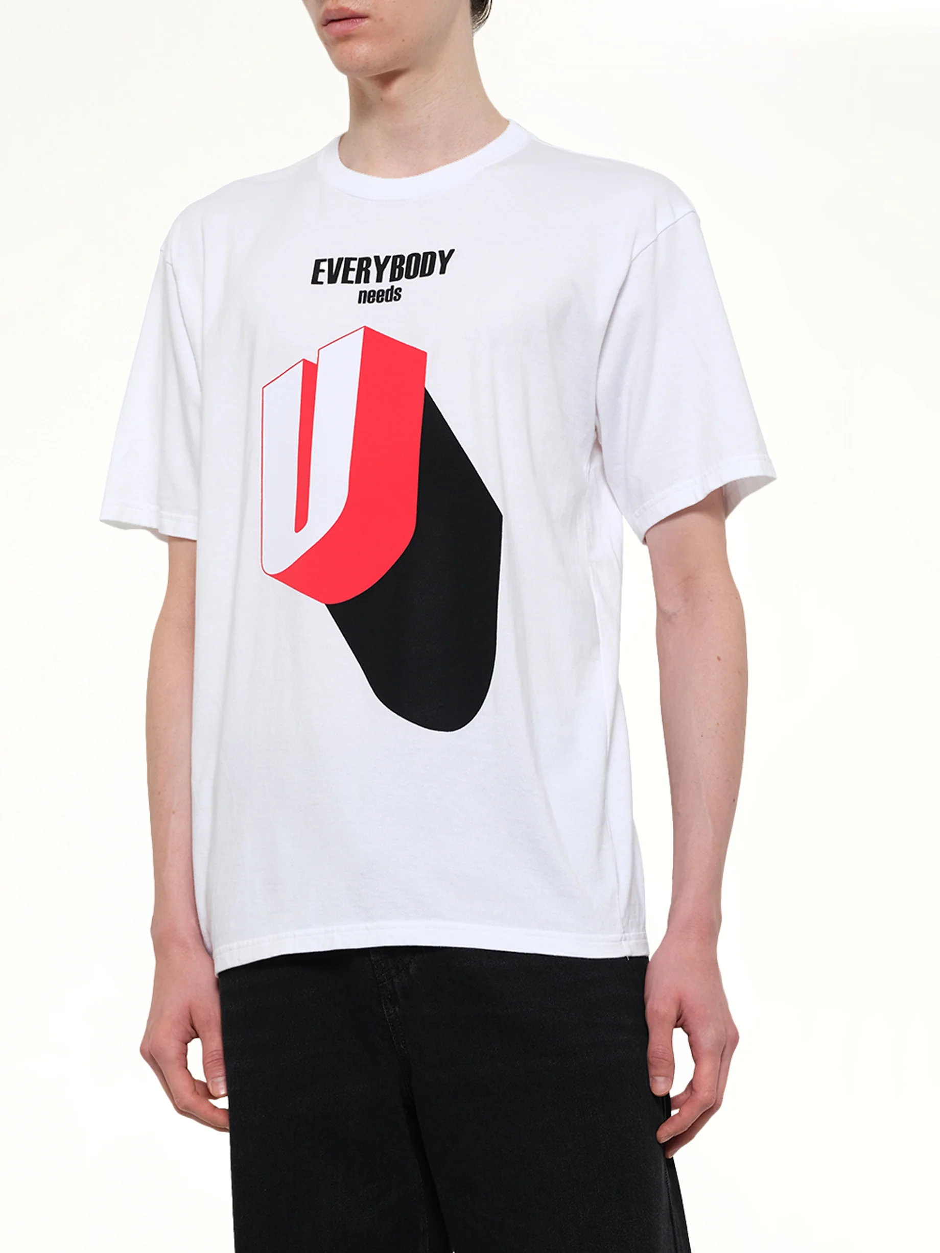 Everybody Needs U T-Shirt in White - Image 6