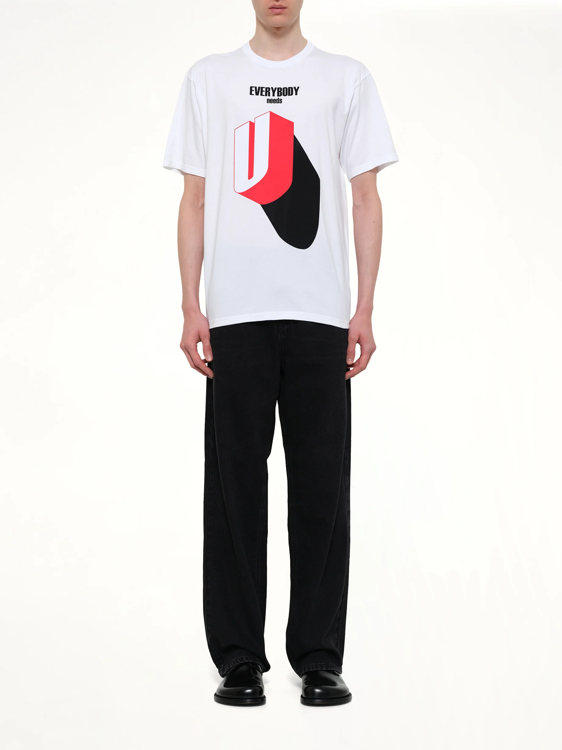 Everybody Needs U T-Shirt in White - Image 7