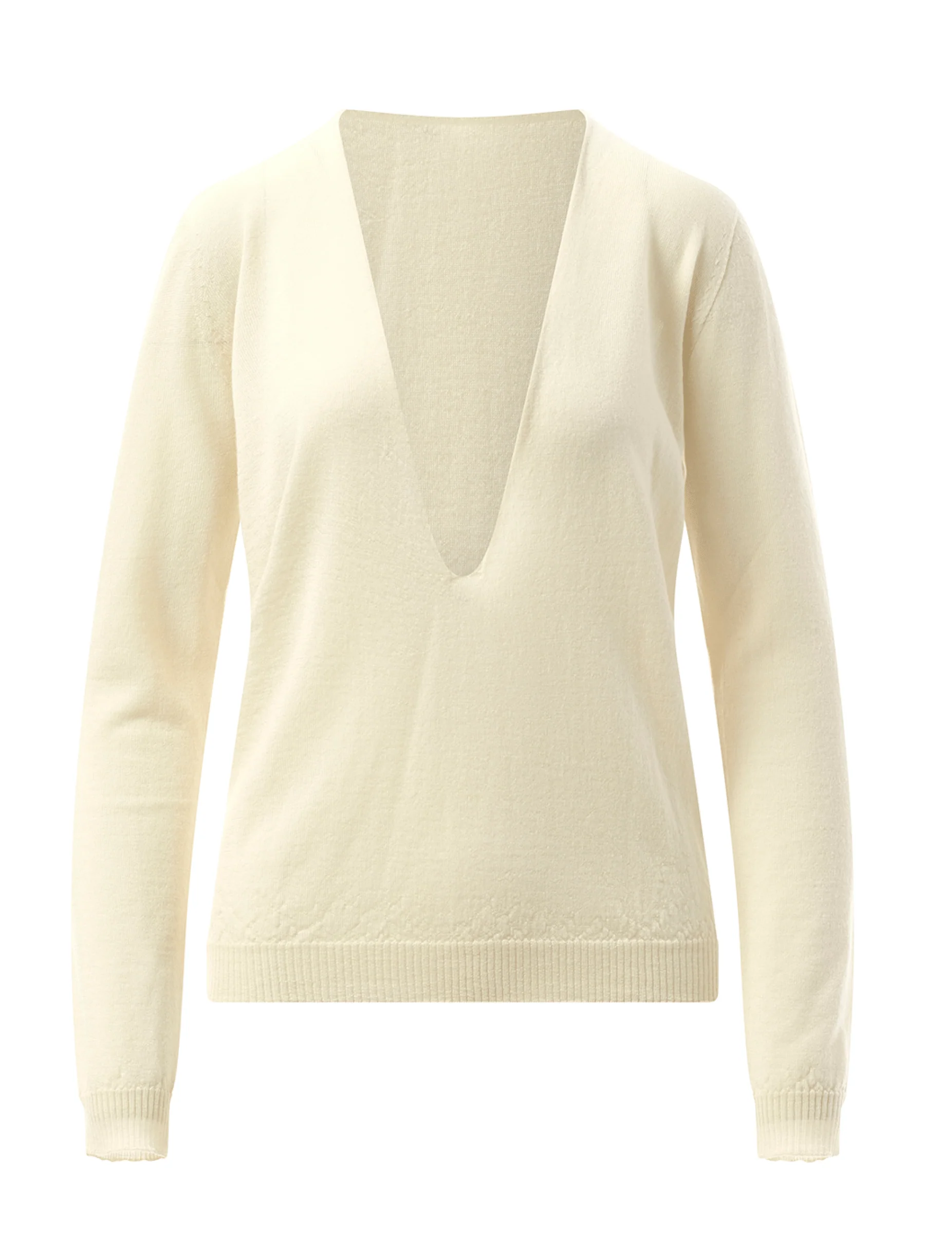 Extreme V Neck Pullover in Dinge - Image 2