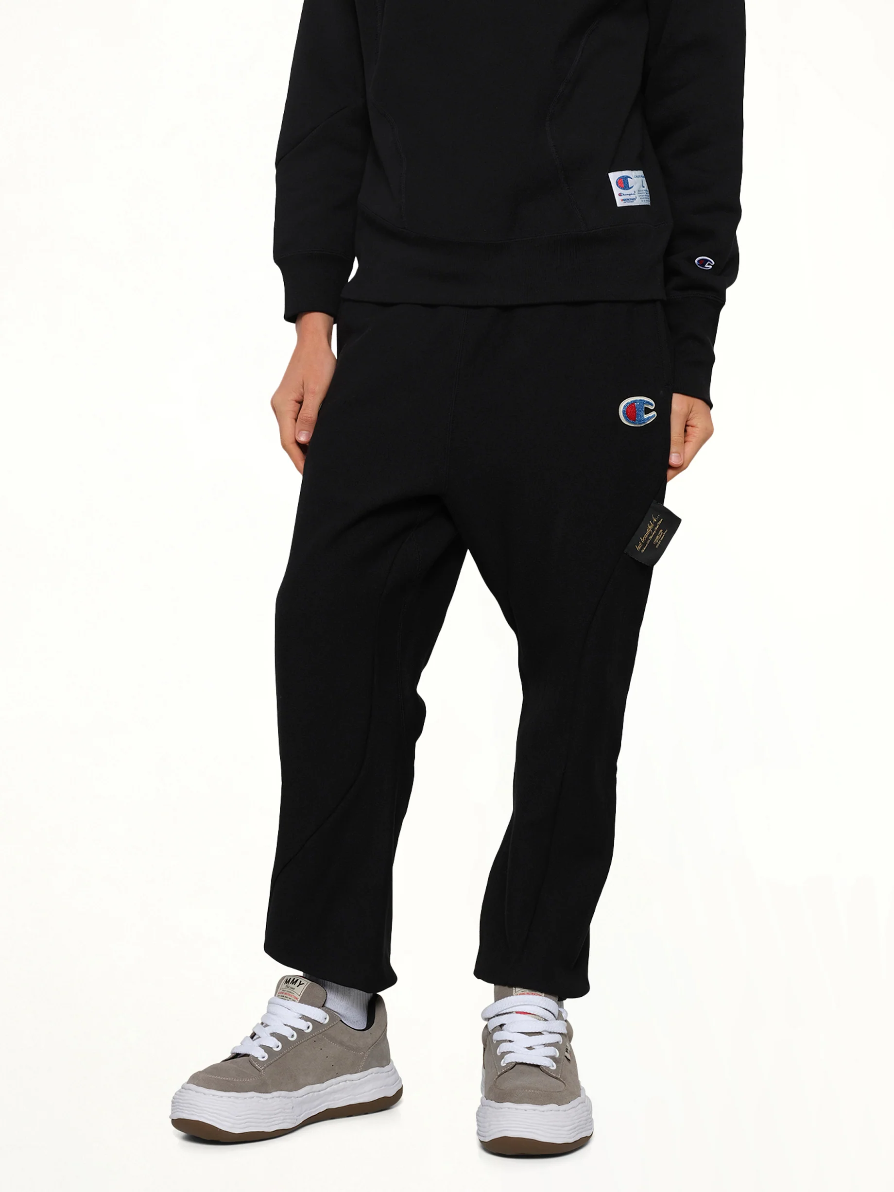 Undercover X Champion Sweatpants in Black - Image 6
