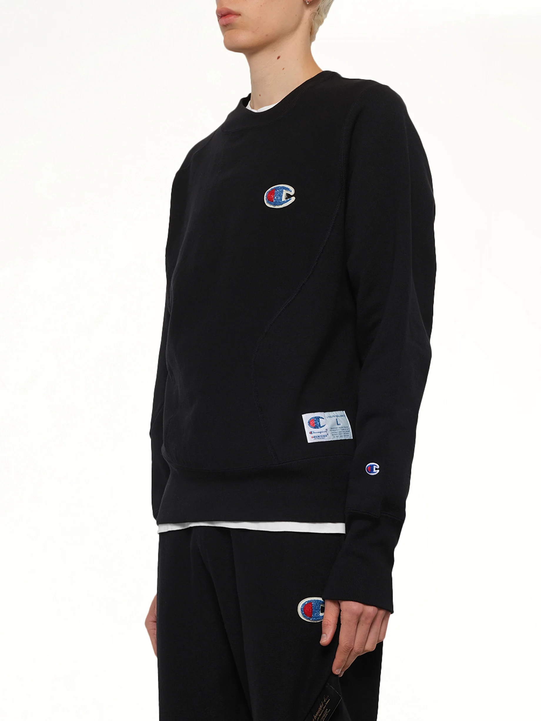 Undercover X Champion Sweatshirt in Black - Image 3