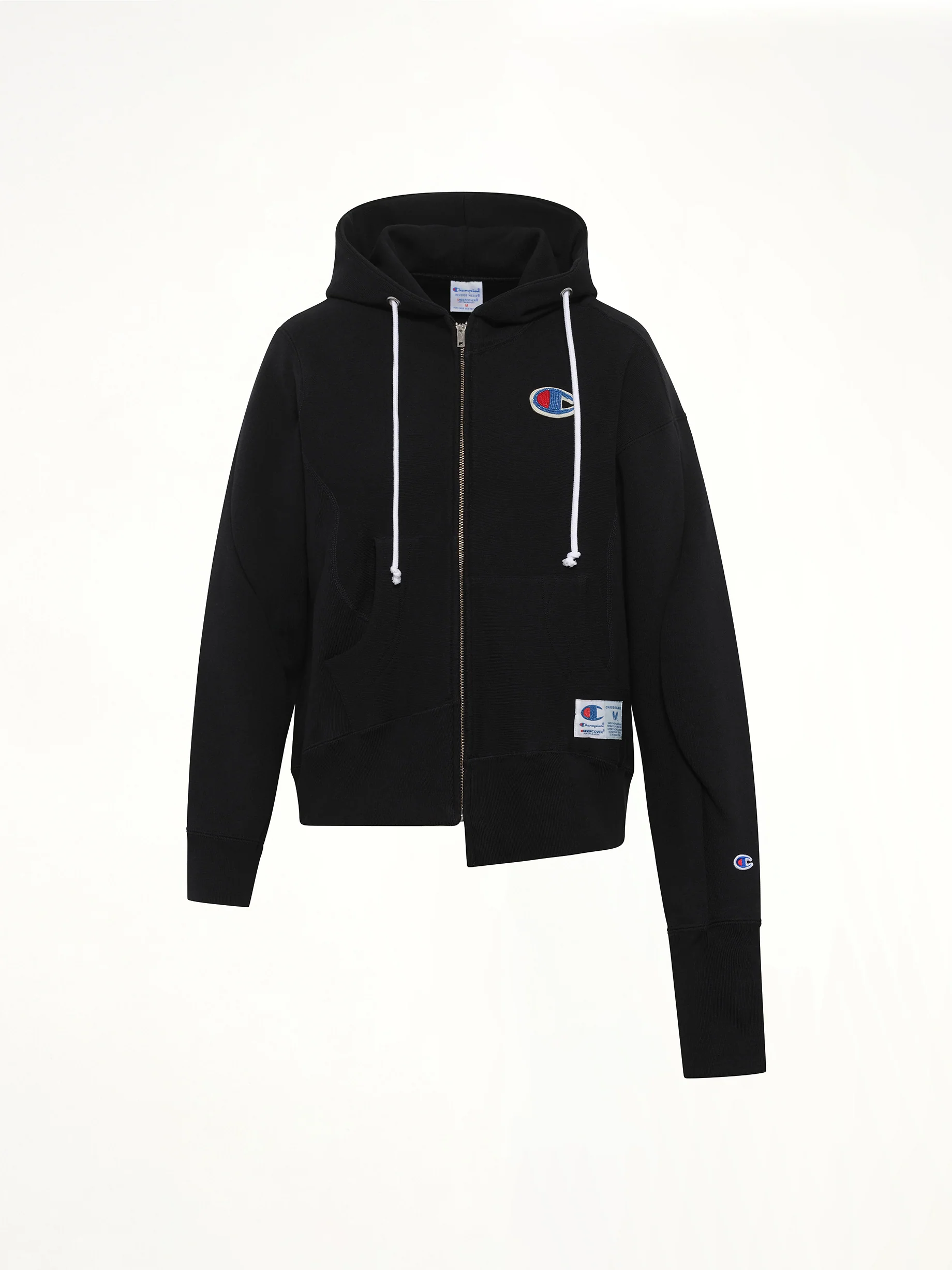 Undercover X Champion Zip Hoodie in Black - Image 2