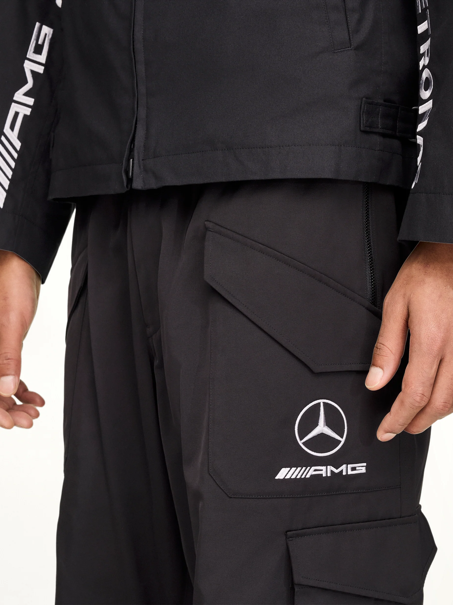 F1 Cargo Pants in Black - Image 6