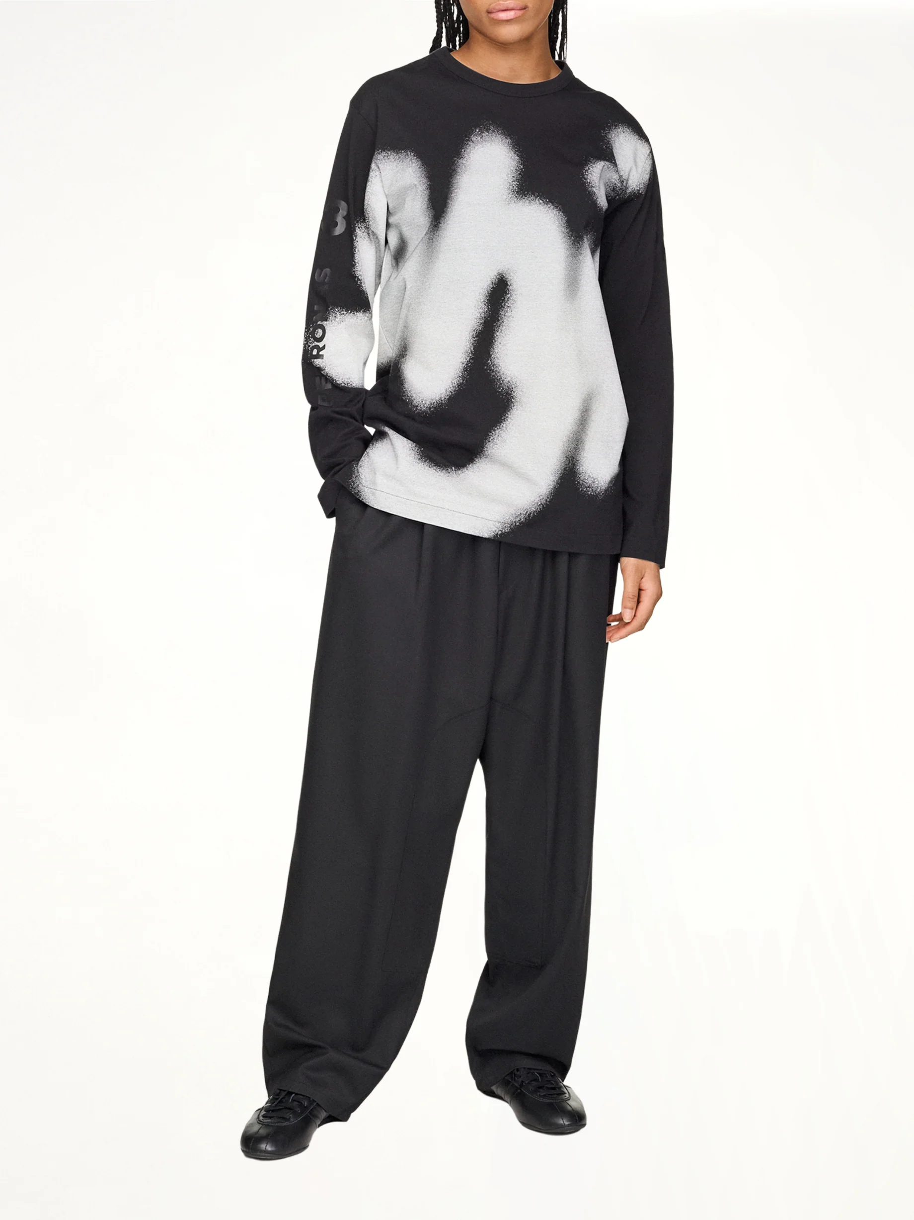 F1 Yohji LS T-Shirt in Black - Image 4