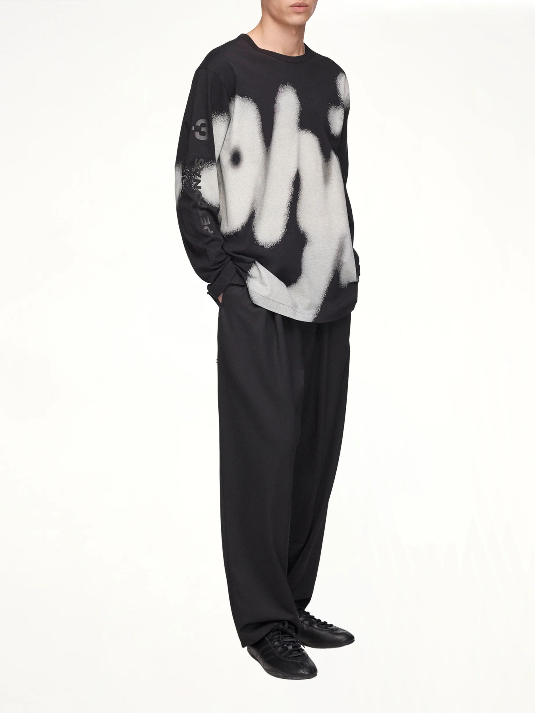 F1 Yohji LS T-Shirt in Black - Image 7
